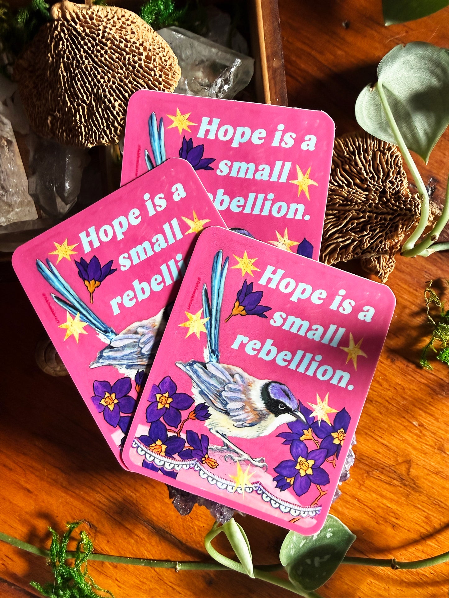 Hope Is A Small Rebellion: Feminist Sticker