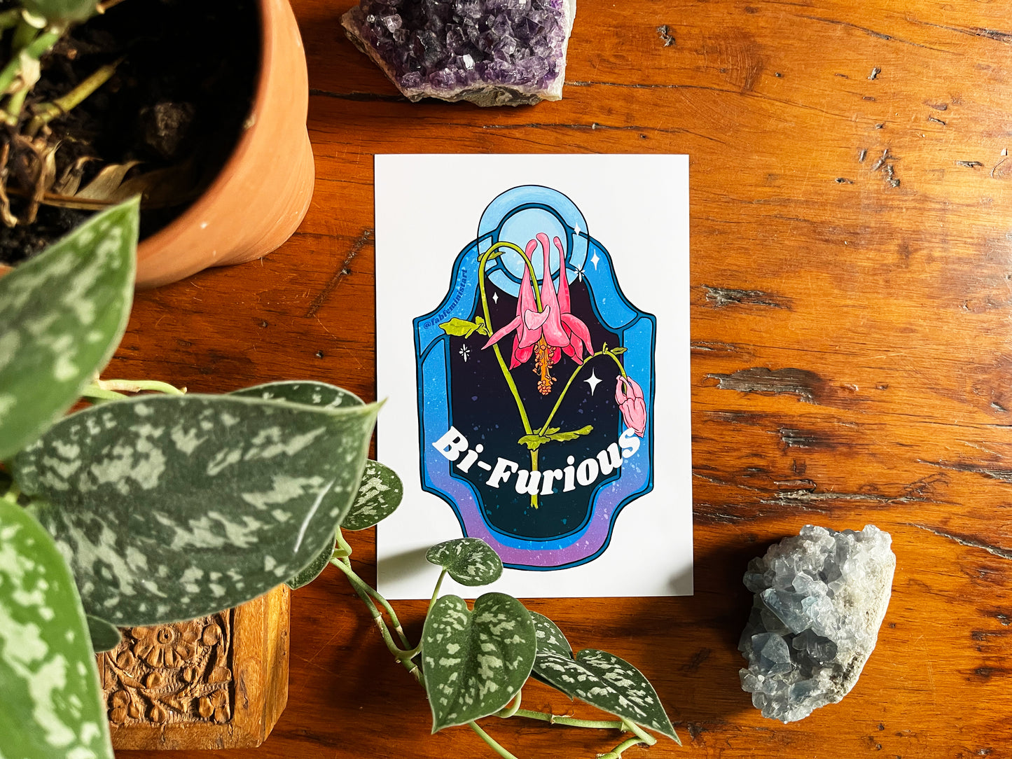 Bi Furious: Bisexual Pride Art Print