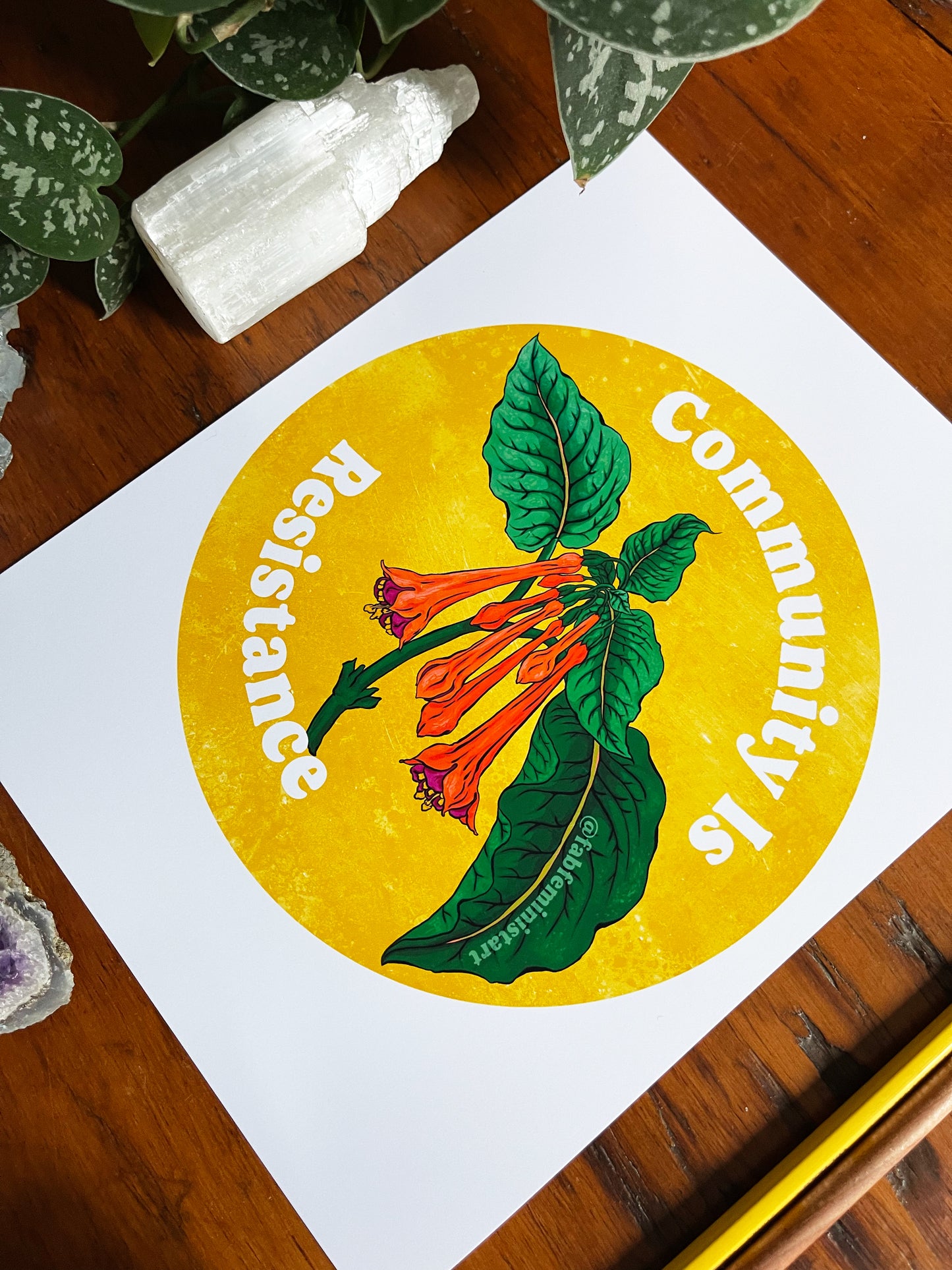 Community Is Resistance: Feminist Art Print