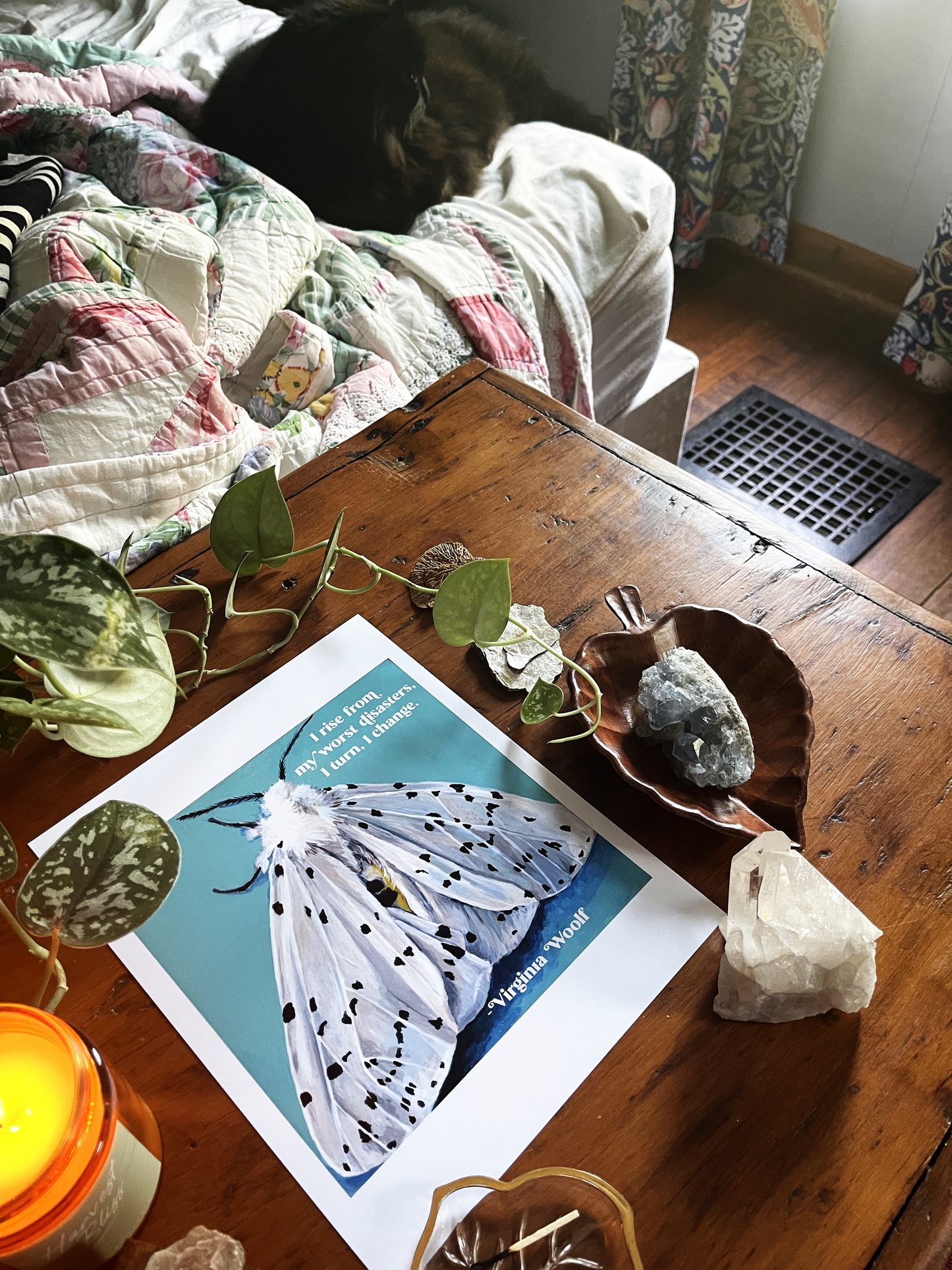 I rise from my worst disasters I turn I change, Virginia Woolf: Feminist Print