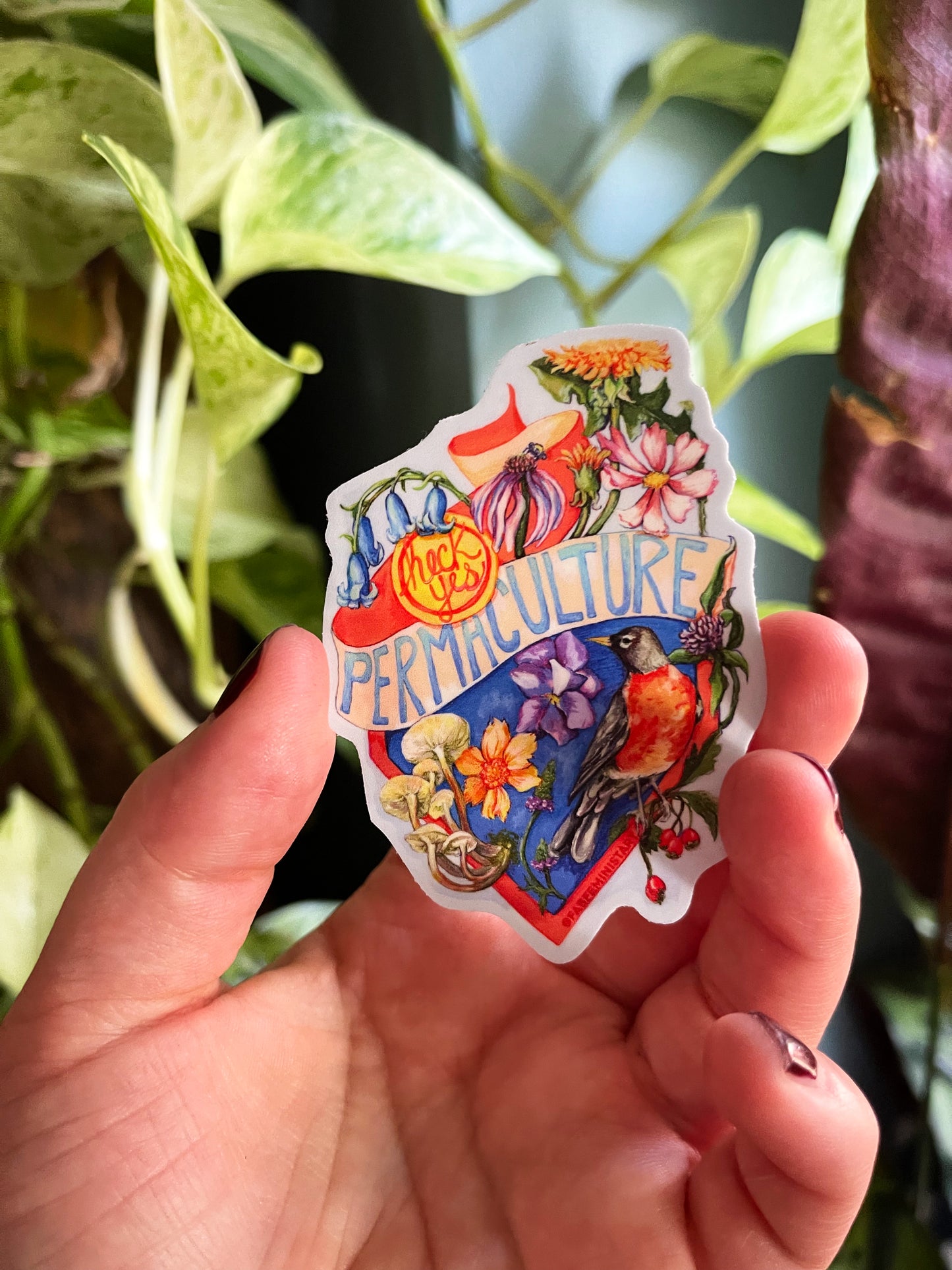 Heck Yes Permaculture: Gardener Sticker