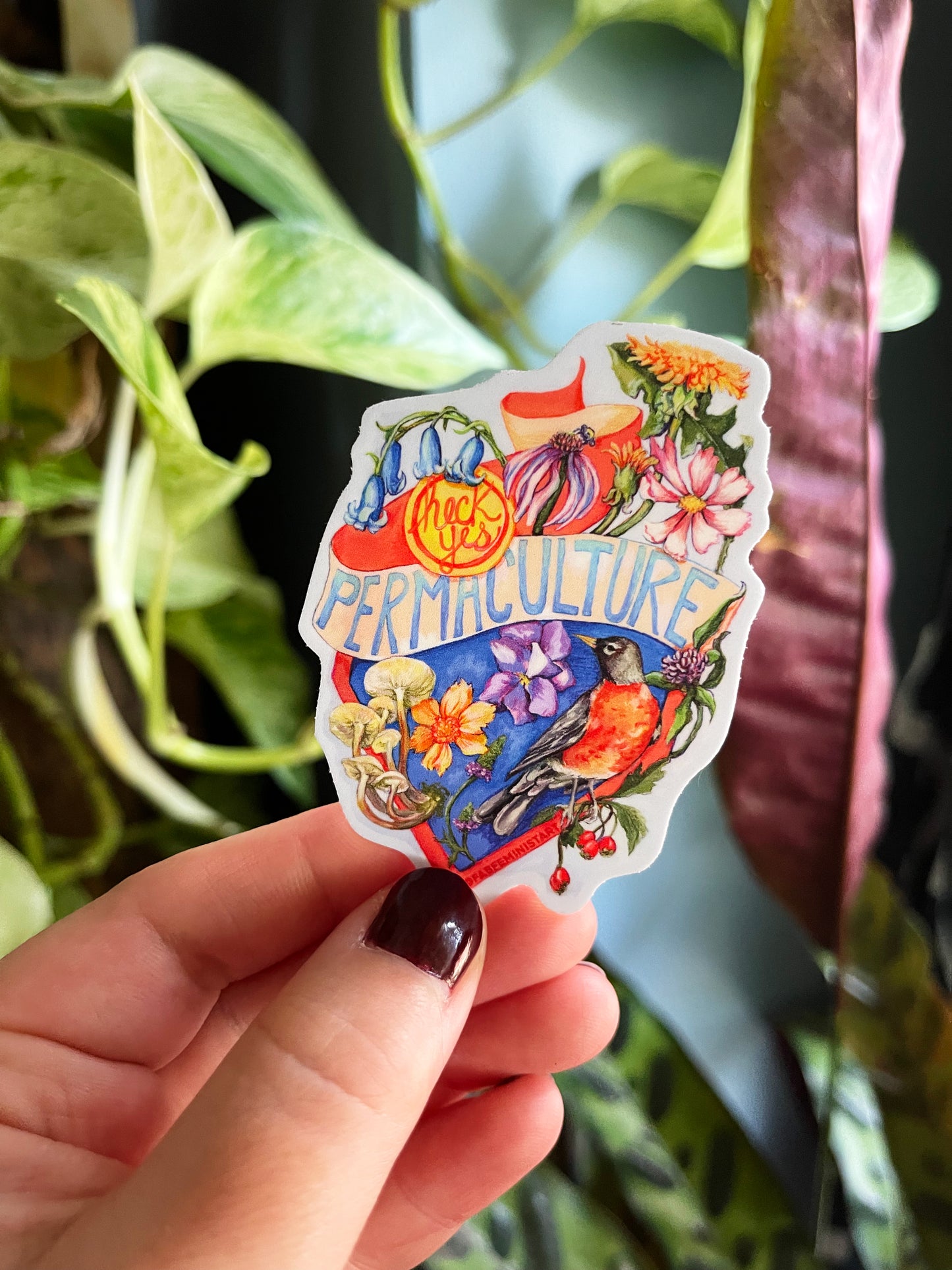Heck Yes Permaculture: Gardener Sticker