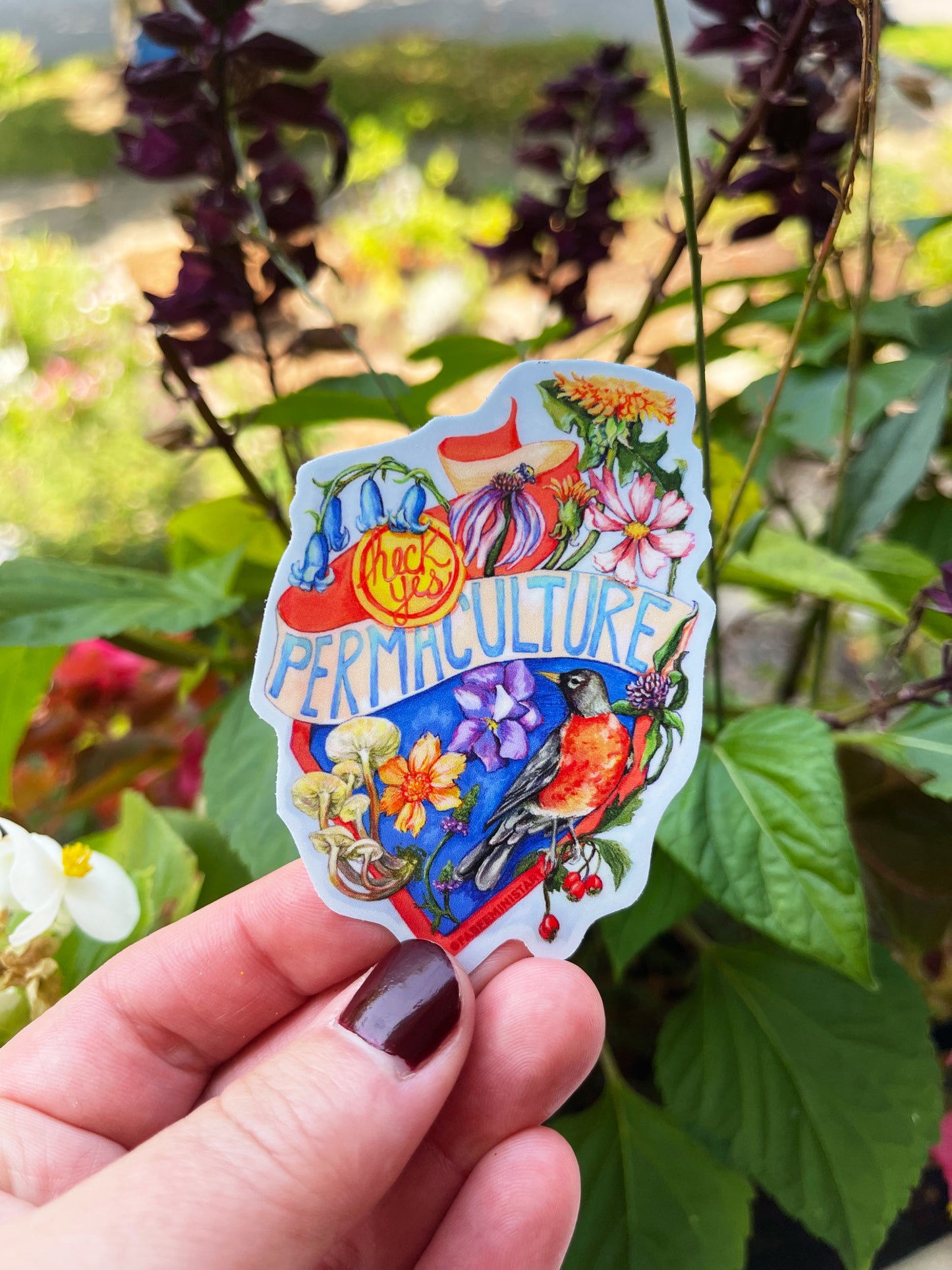 Heck Yes Permaculture: Gardener Sticker