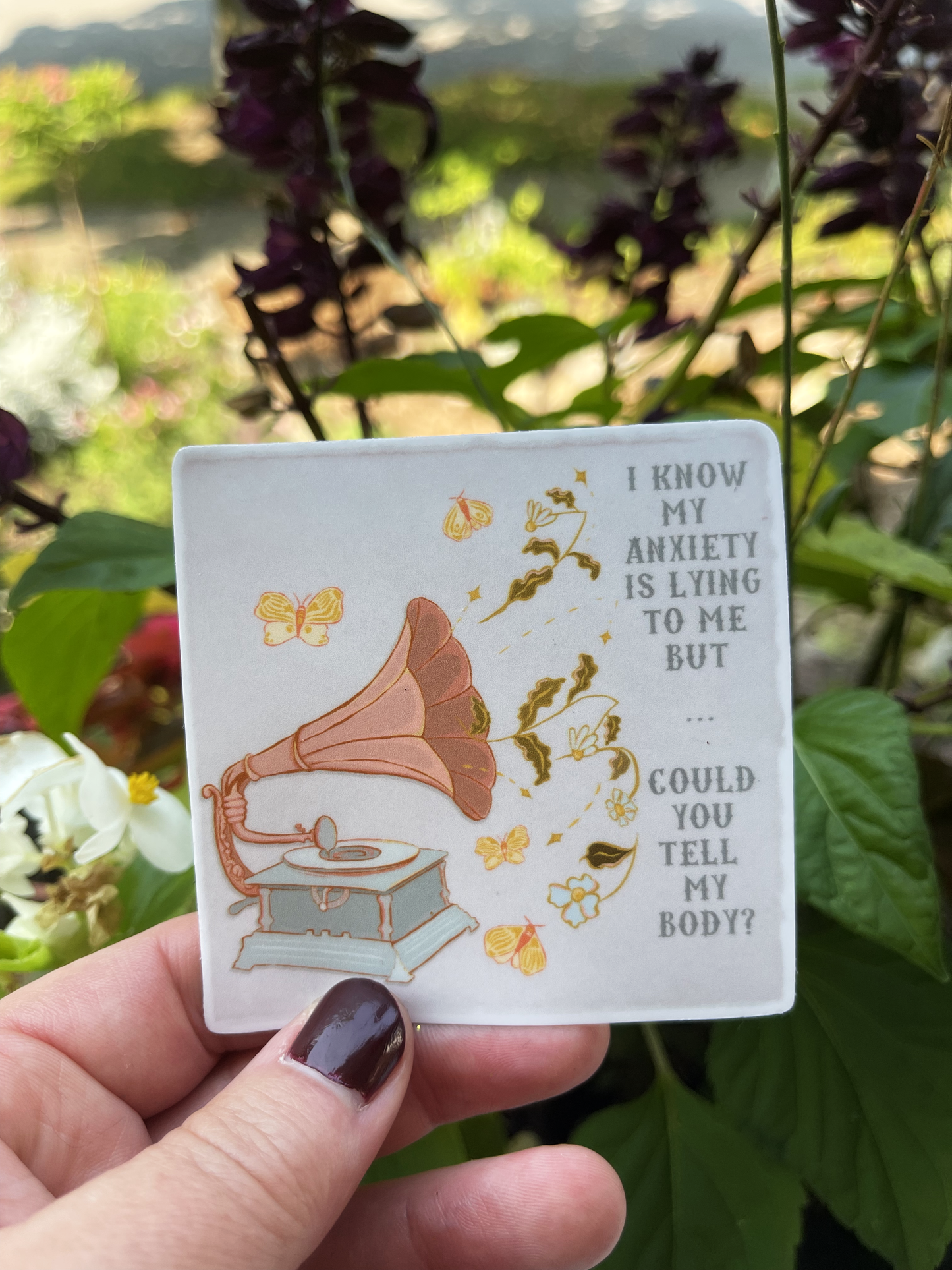 I Know My Anxiety Is Lying To Me But Could You Tell My Body: Feminist Sticker