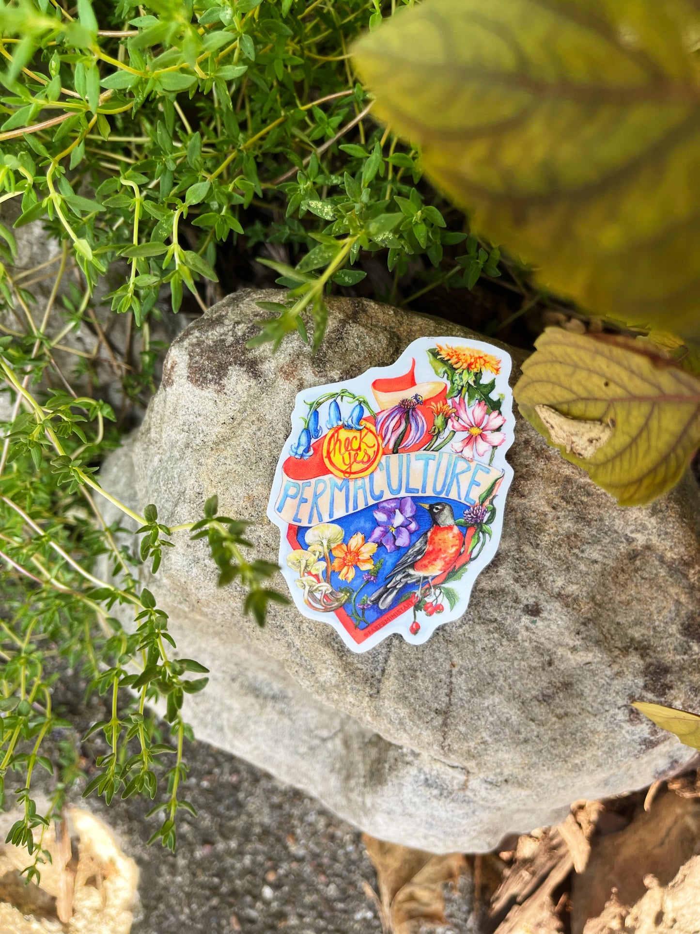 Heck Yes Permaculture: Gardener Sticker