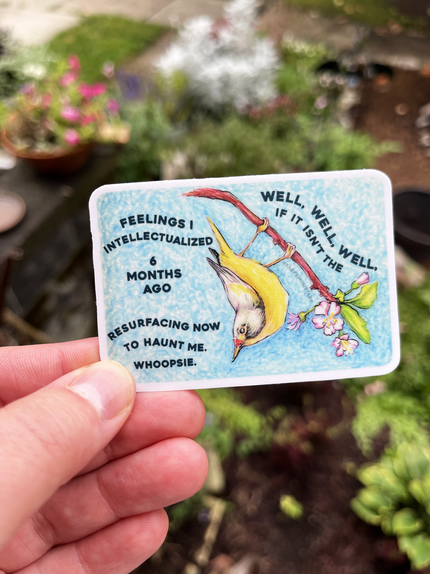I saw that worrying had come to nothing, Mary Oliver: Feminist Sticker