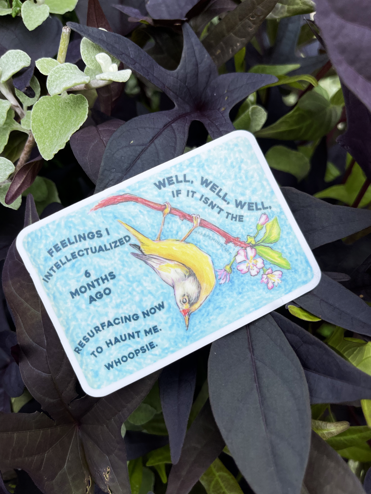 I saw that worrying had come to nothing, Mary Oliver: Feminist Sticker