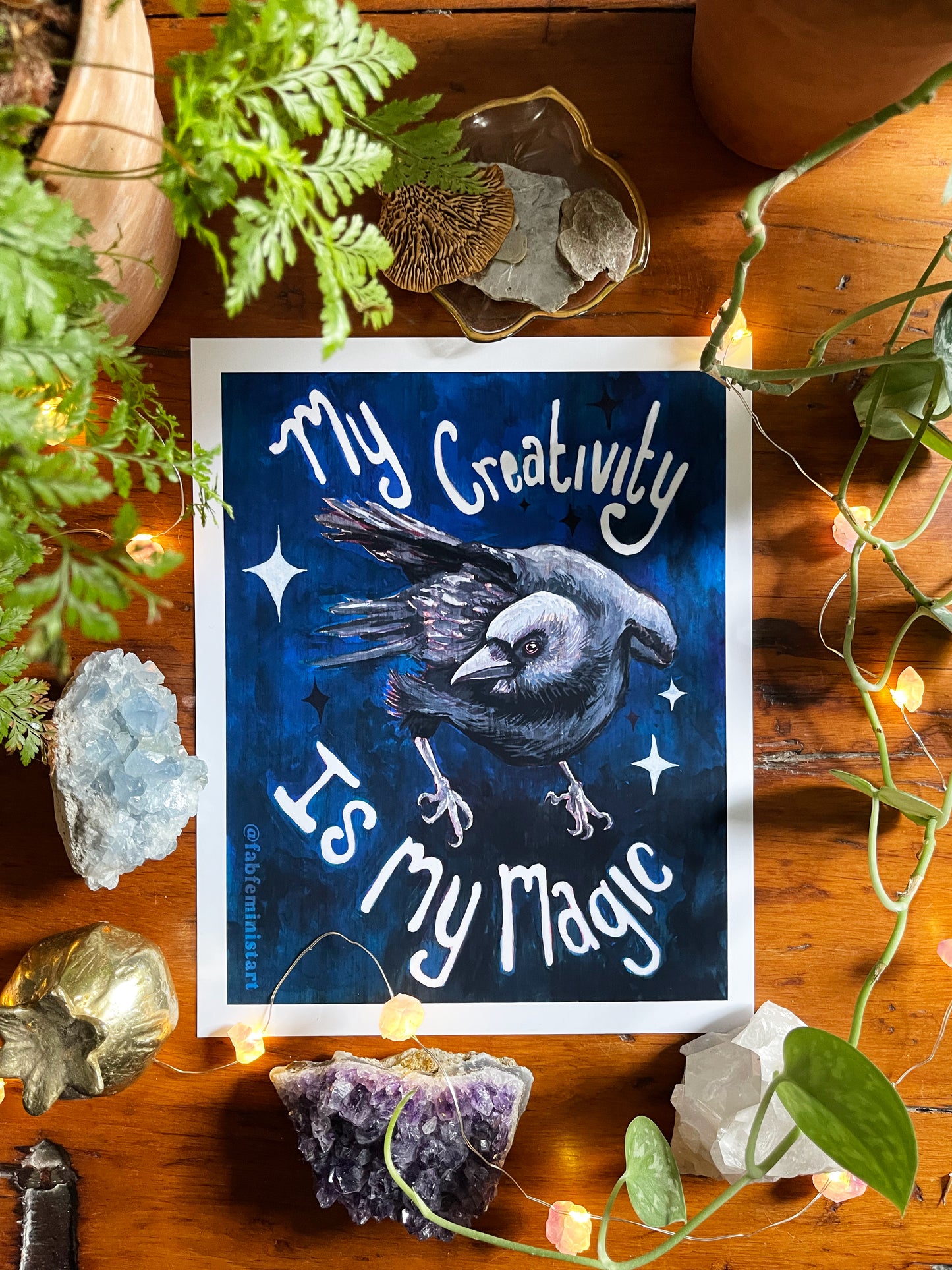 My Creativity Is My Magic: Feminist Art Print