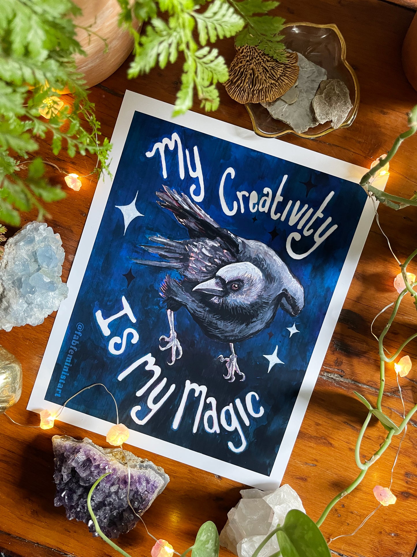 My Creativity Is My Magic: Feminist Art Print