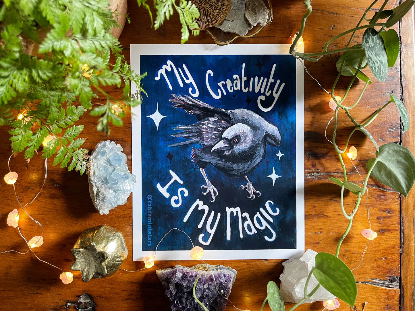 My Creativity Is My Magic: Feminist Art Print