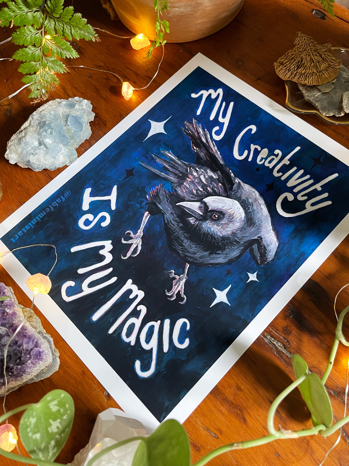 My Creativity Is My Magic: Feminist Art Print