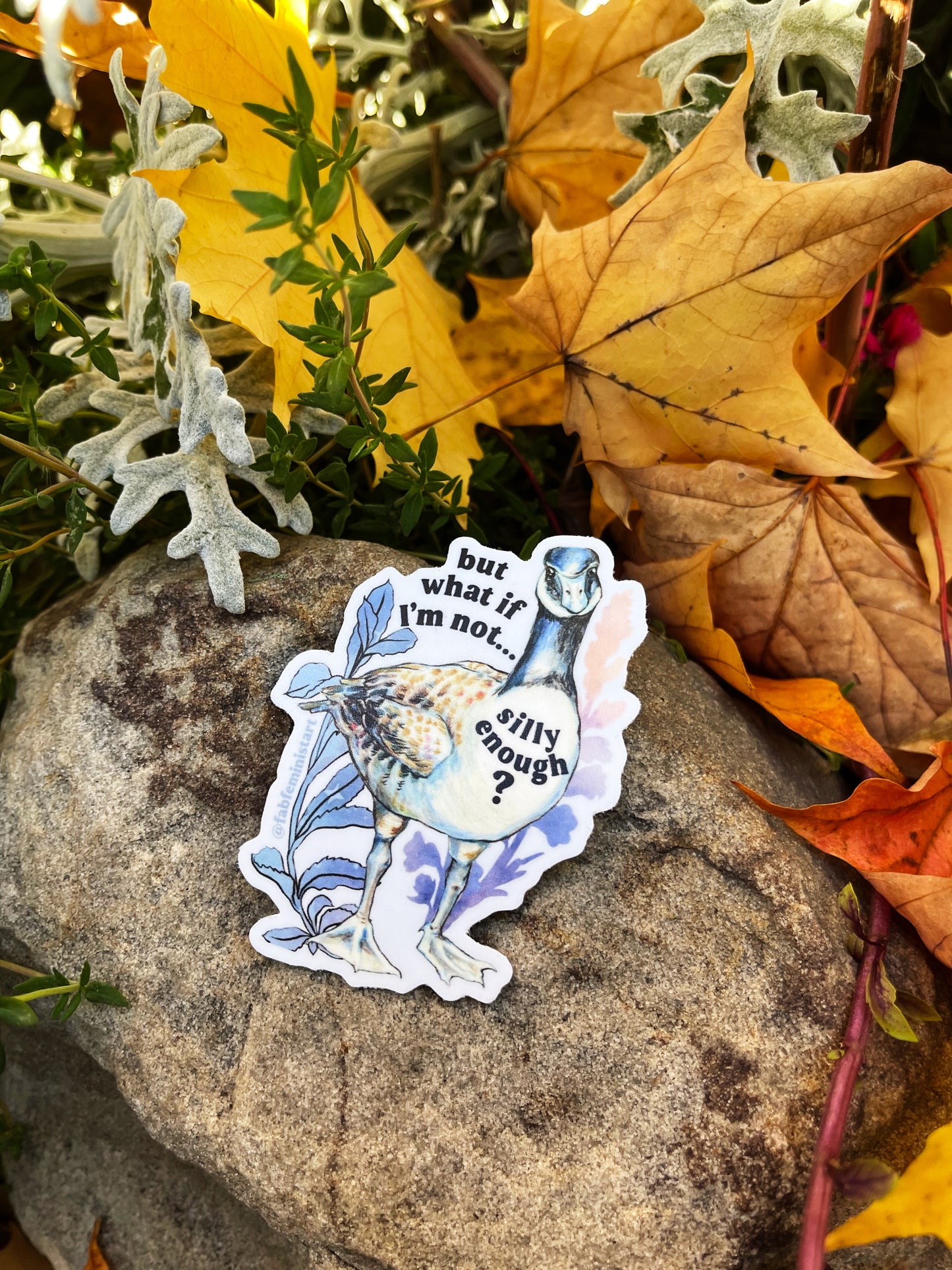 But What If I'm Not Silly Enough: Mental Health Sticker