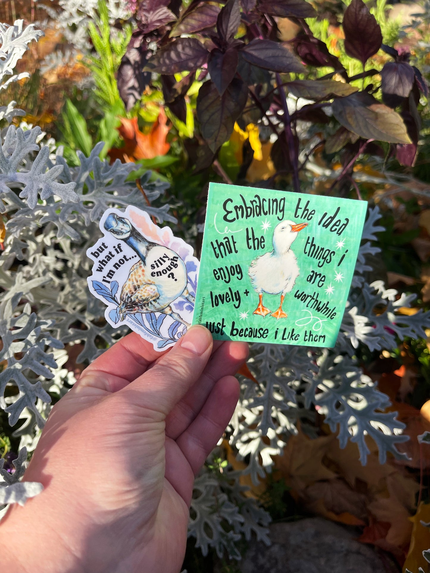 Embracing the idea that the things I like are worthwhile just because I like them: Mental Health Sticker