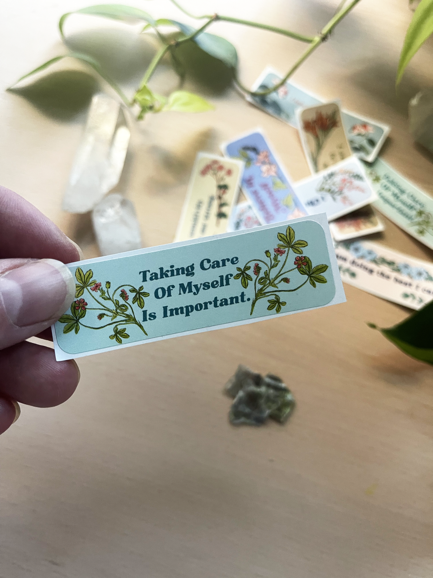 Taking Care Of Myself Is Important: Affirmation Sticker Pack