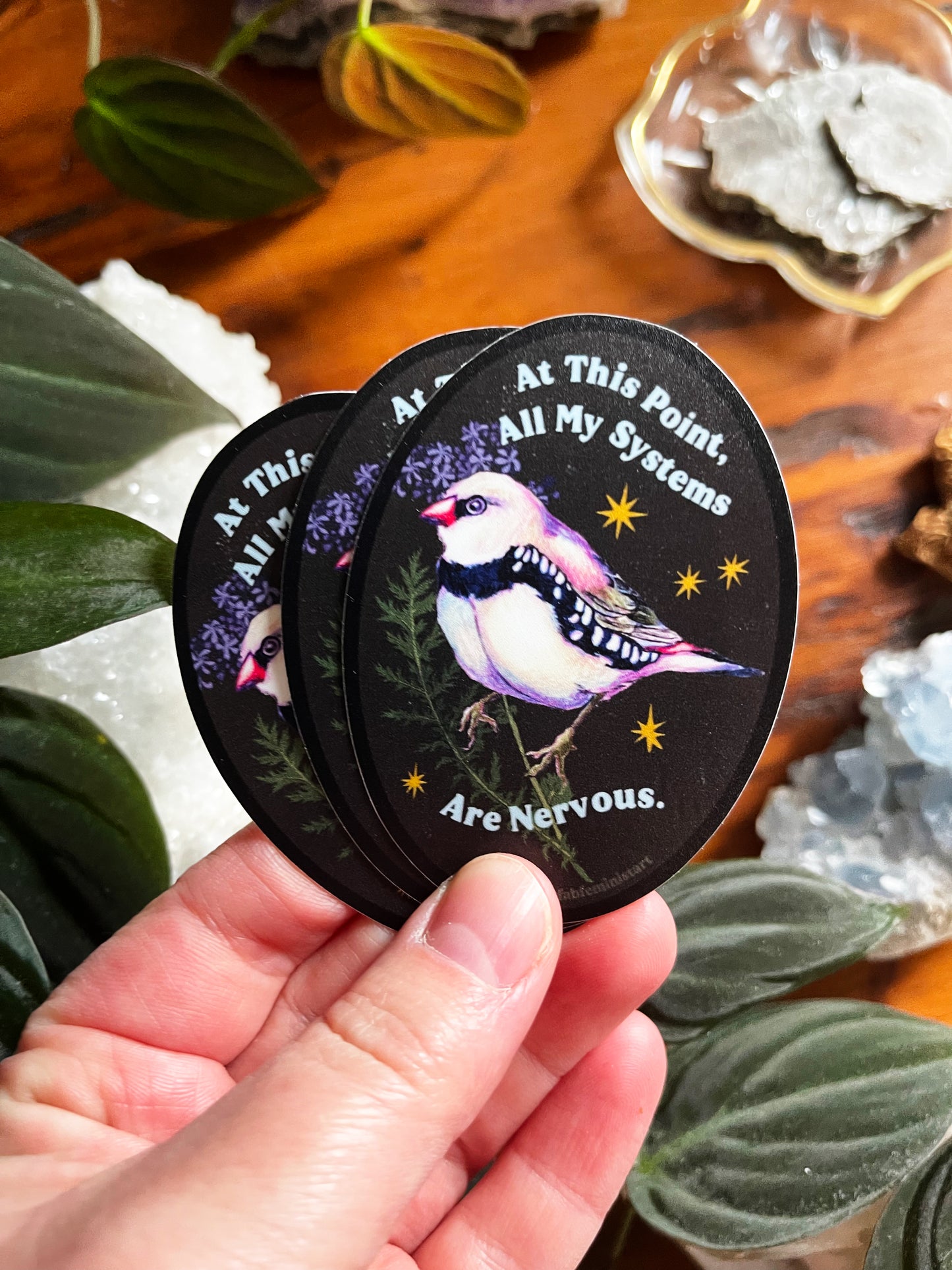 At This Point All My Systems Are Nervous: Mental Health Sticker