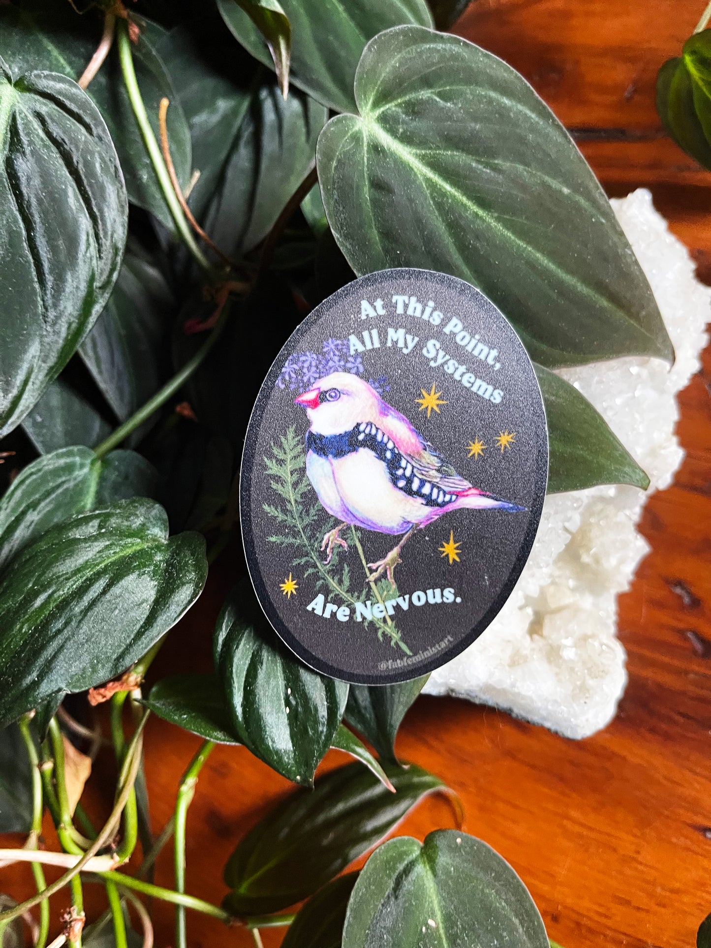 At This Point All My Systems Are Nervous: Mental Health Sticker