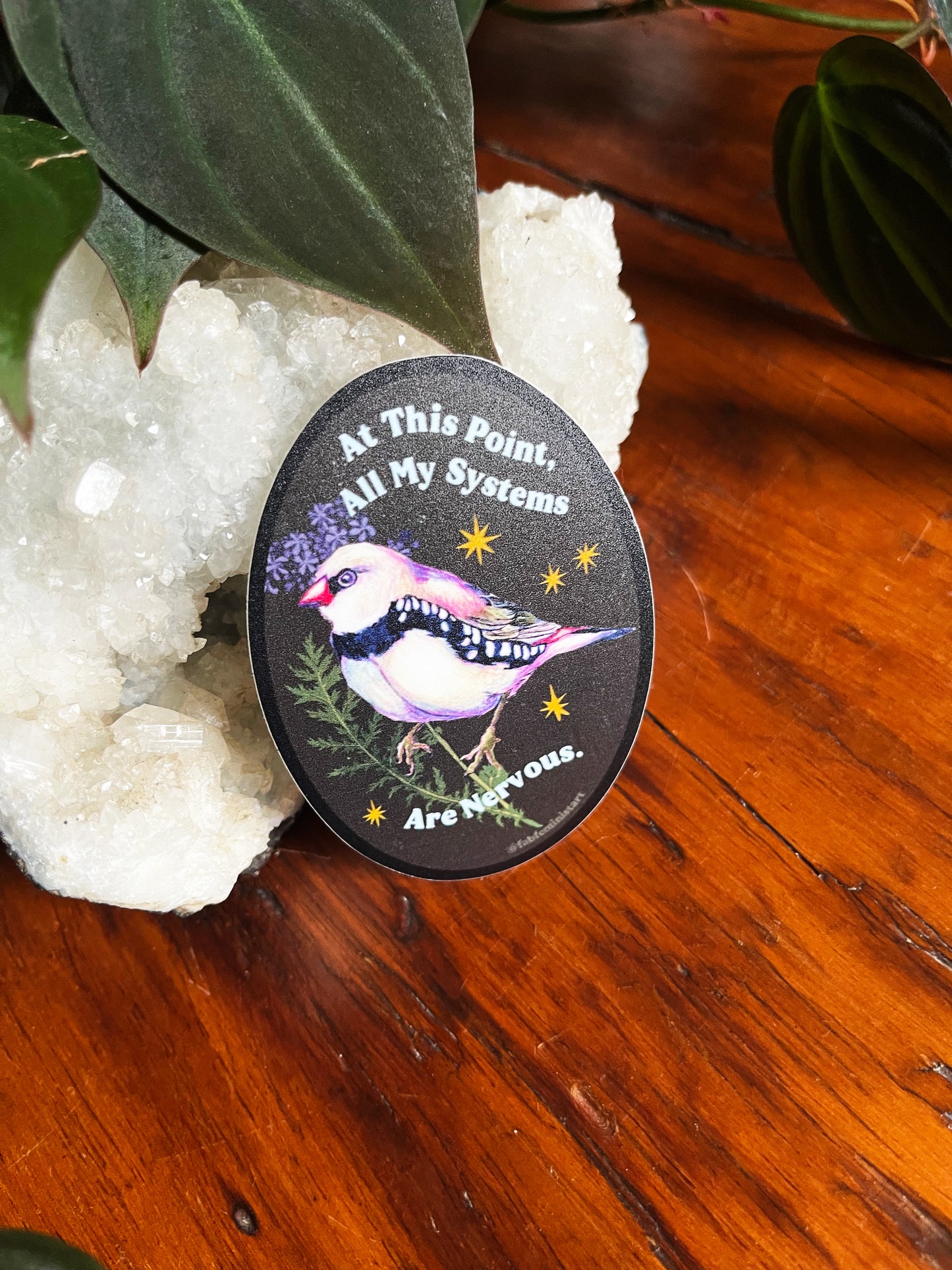 At This Point All My Systems Are Nervous: Mental Health Sticker
