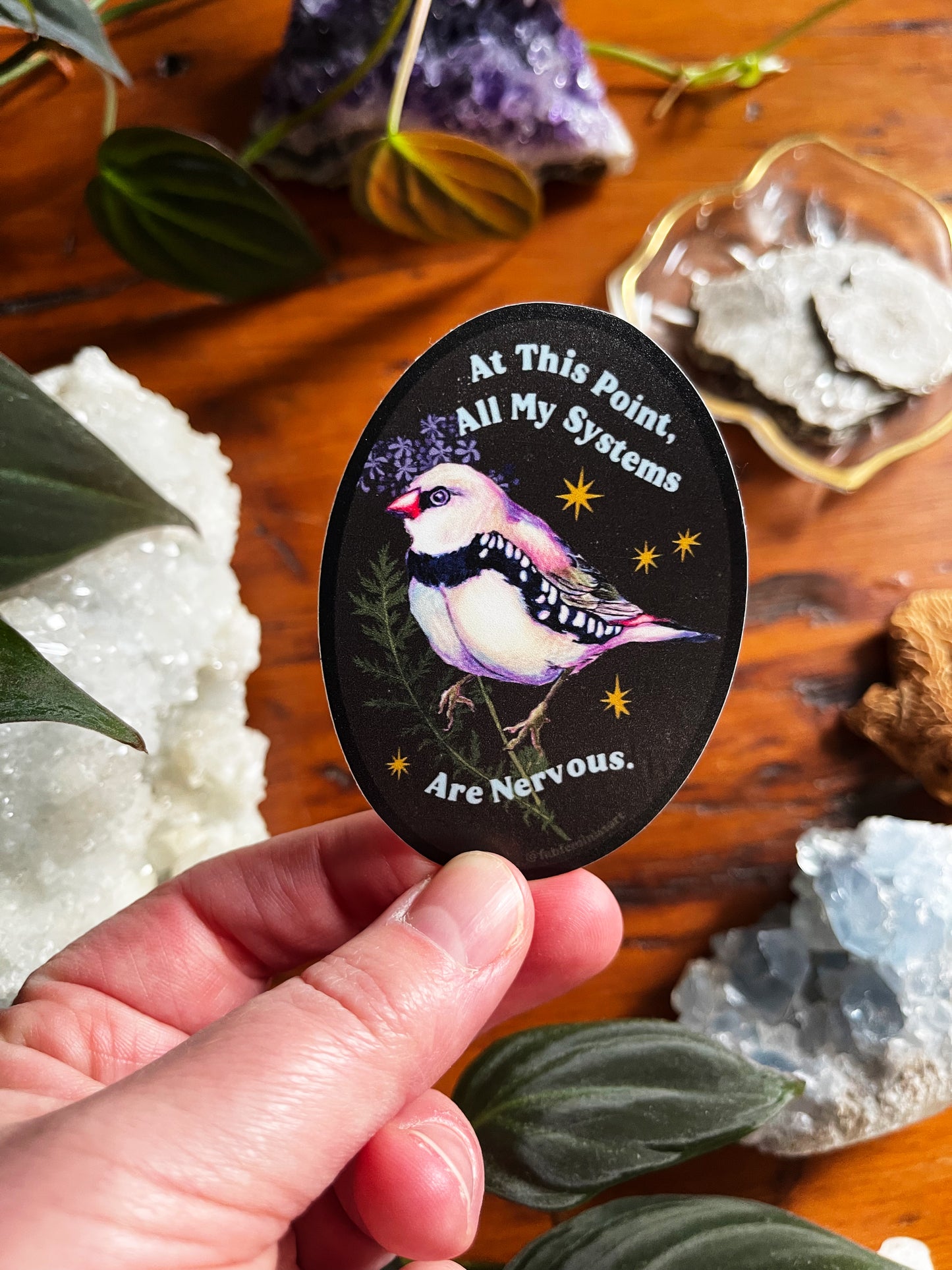 At This Point All My Systems Are Nervous: Mental Health Sticker