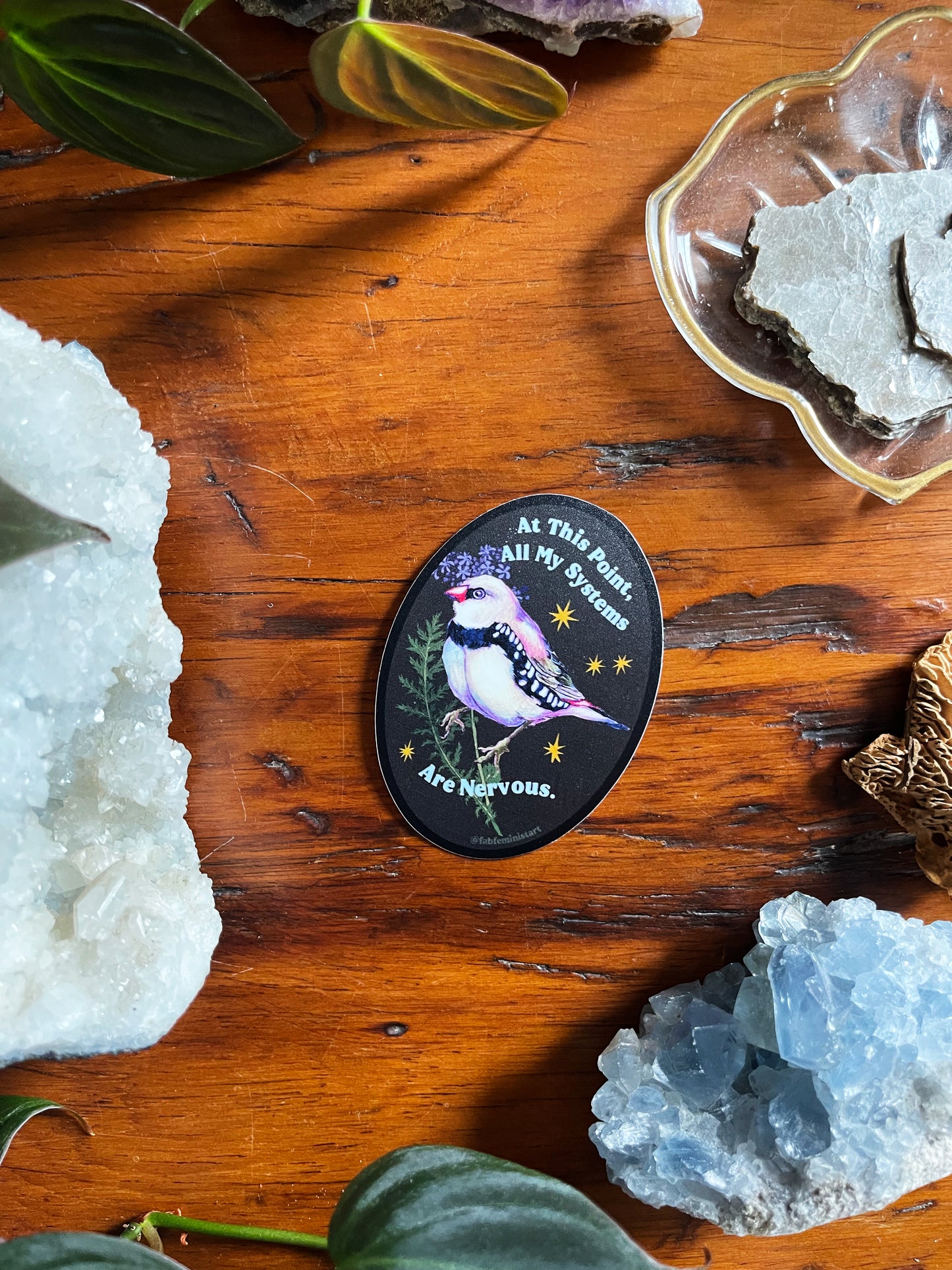 At This Point All My Systems Are Nervous: Mental Health Sticker