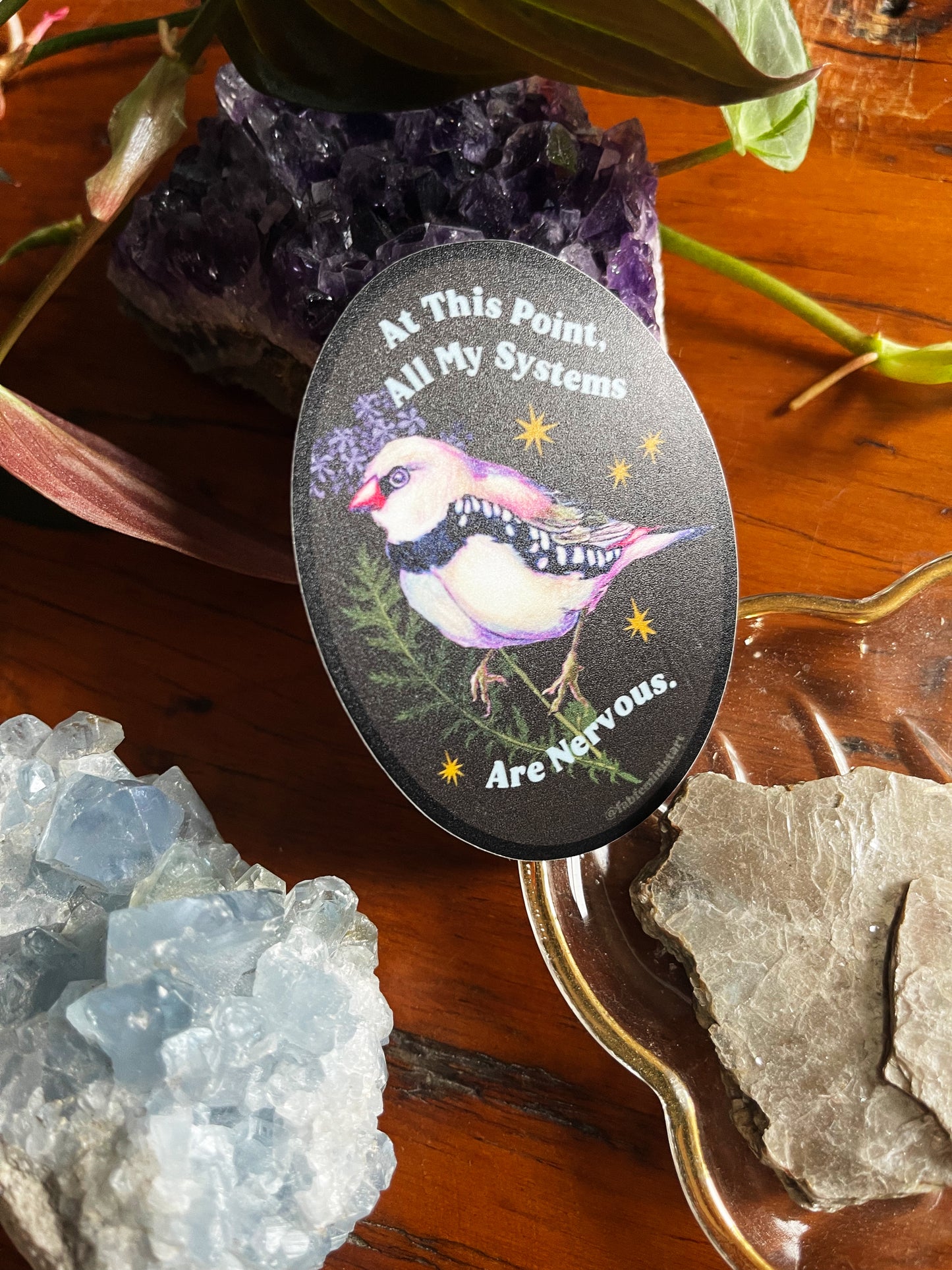 At This Point All My Systems Are Nervous: Mental Health Sticker
