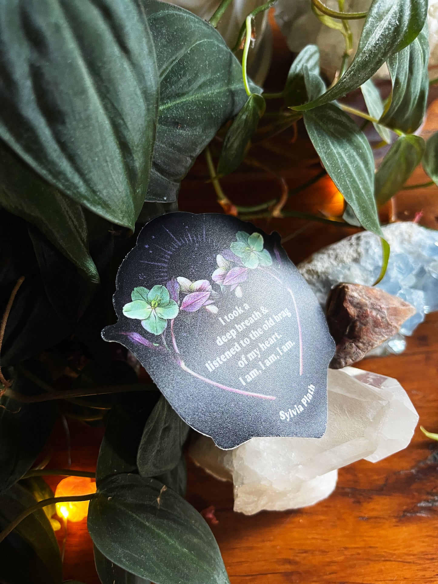 I took a deep breath and listened to the old brag of my heart I am I am I am, Sylvia Plath: feminist sticker