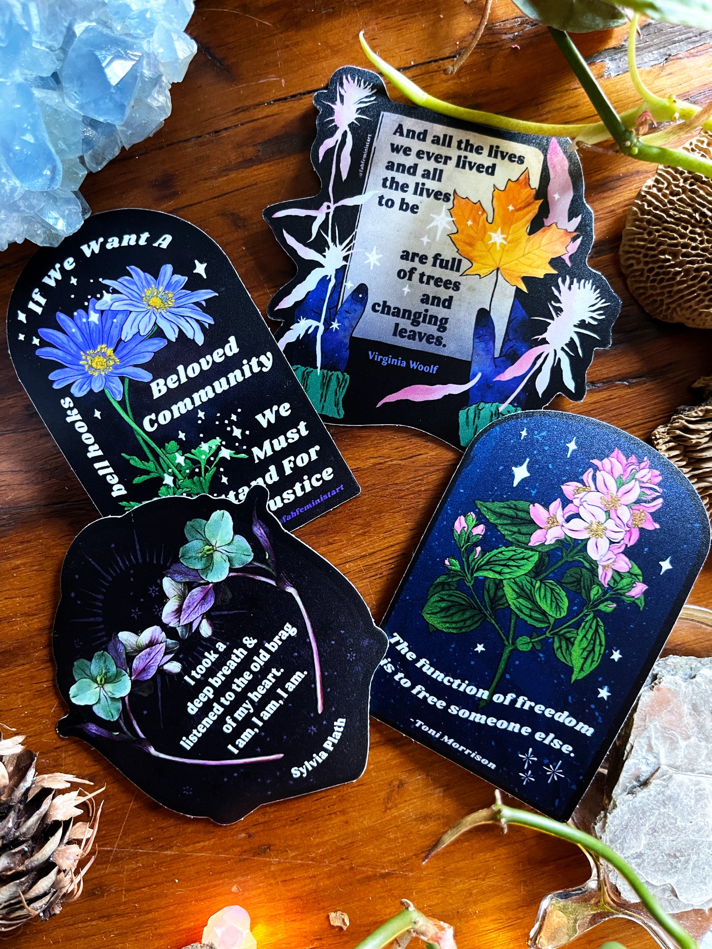 The function of freedom is to free somebody else, Toni Morrison: feminist sticker