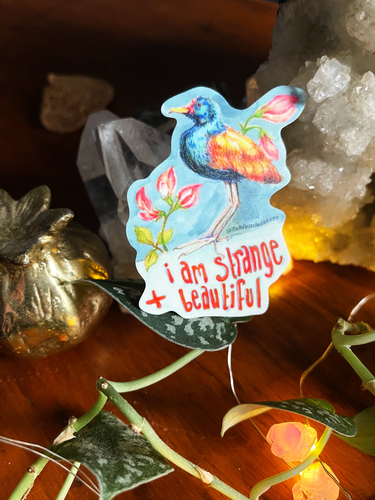 I Am Strange And Beautiful: Mental Health Sticker