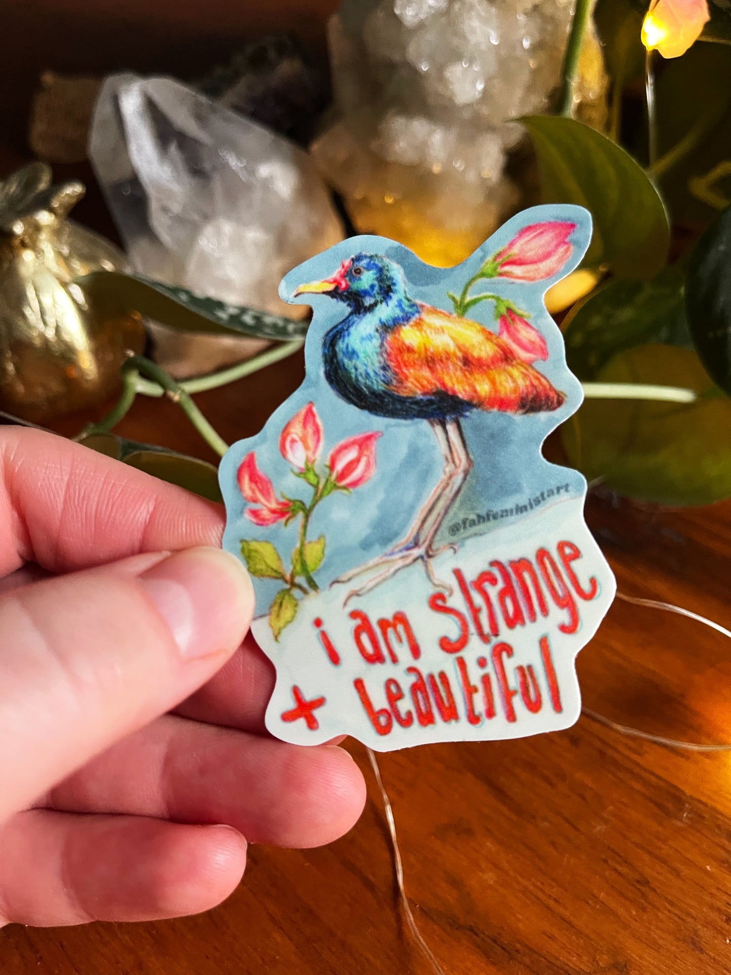 I Am Strange And Beautiful: Mental Health Sticker