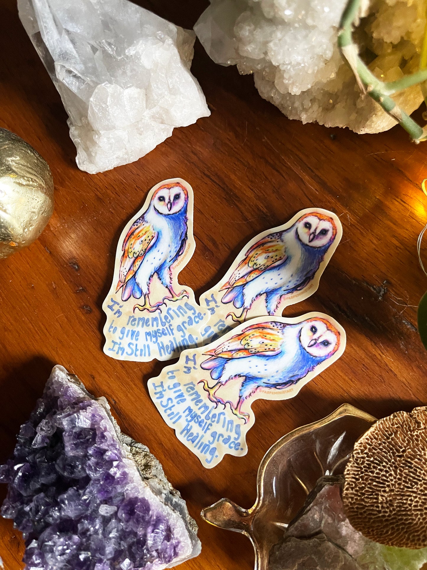 I Am Remembering To Give Myself Grace I Am Still Healing: Mental Health Sticker