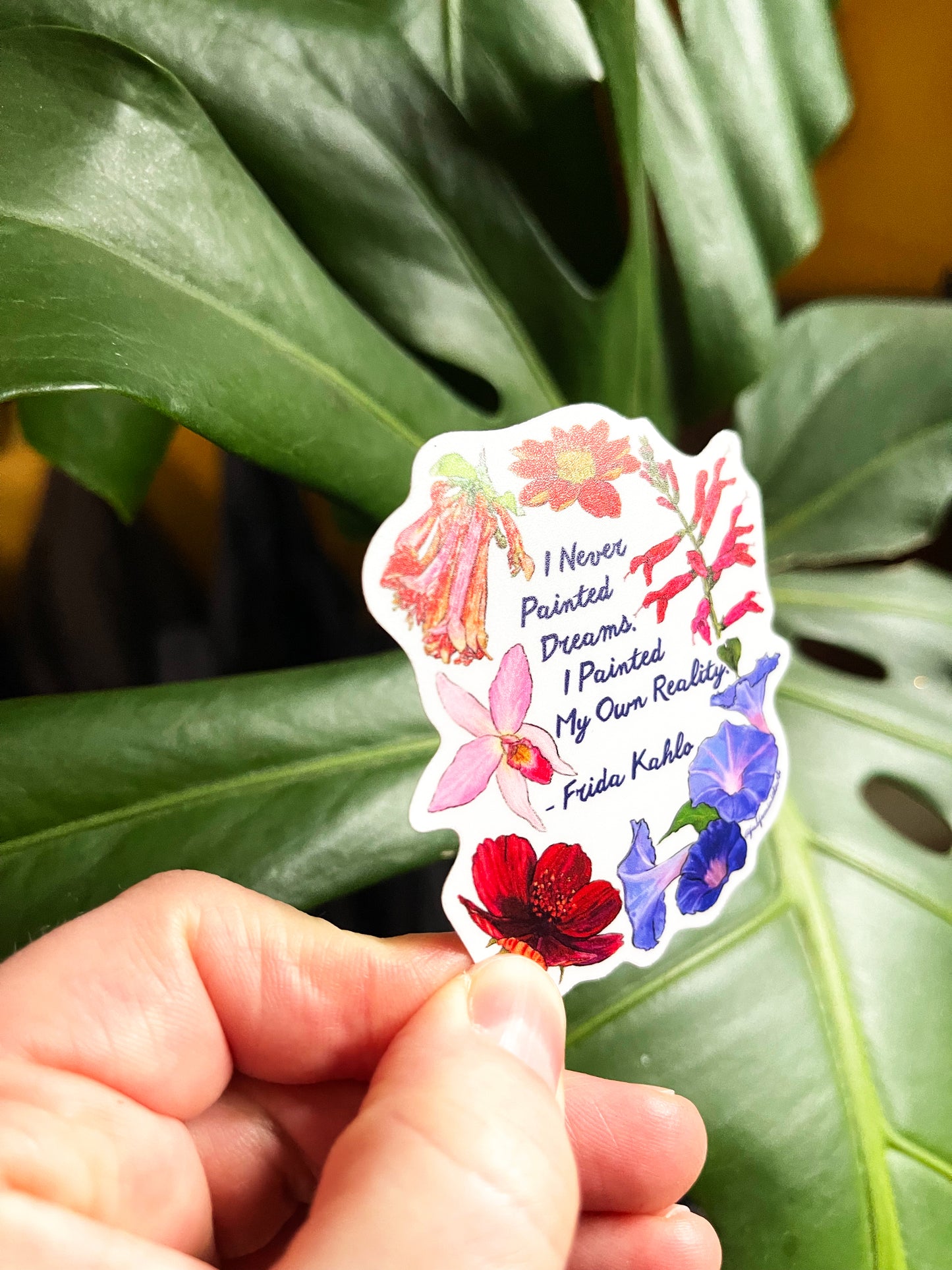 I never painted dreams I painted my own reality, Frida Kahlo: Feminist Laptop Sticker