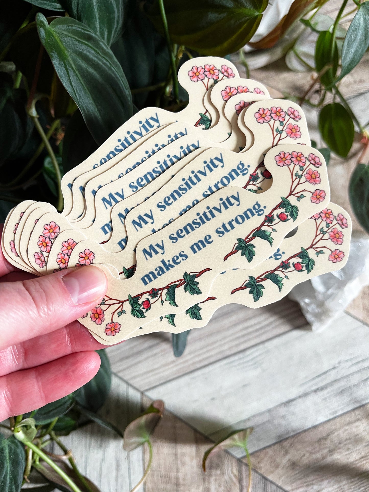 My Sensitivity Makes Me Strong: Feminist Sticker
