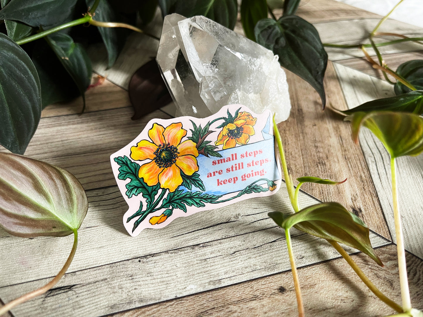 Small Steps Are Still Steps Keep Going: Feminist Sticker