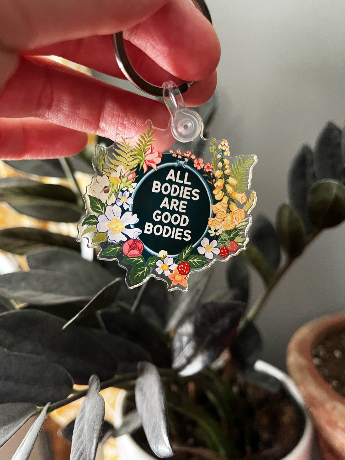 All bodies are good bodies: feminist keychain