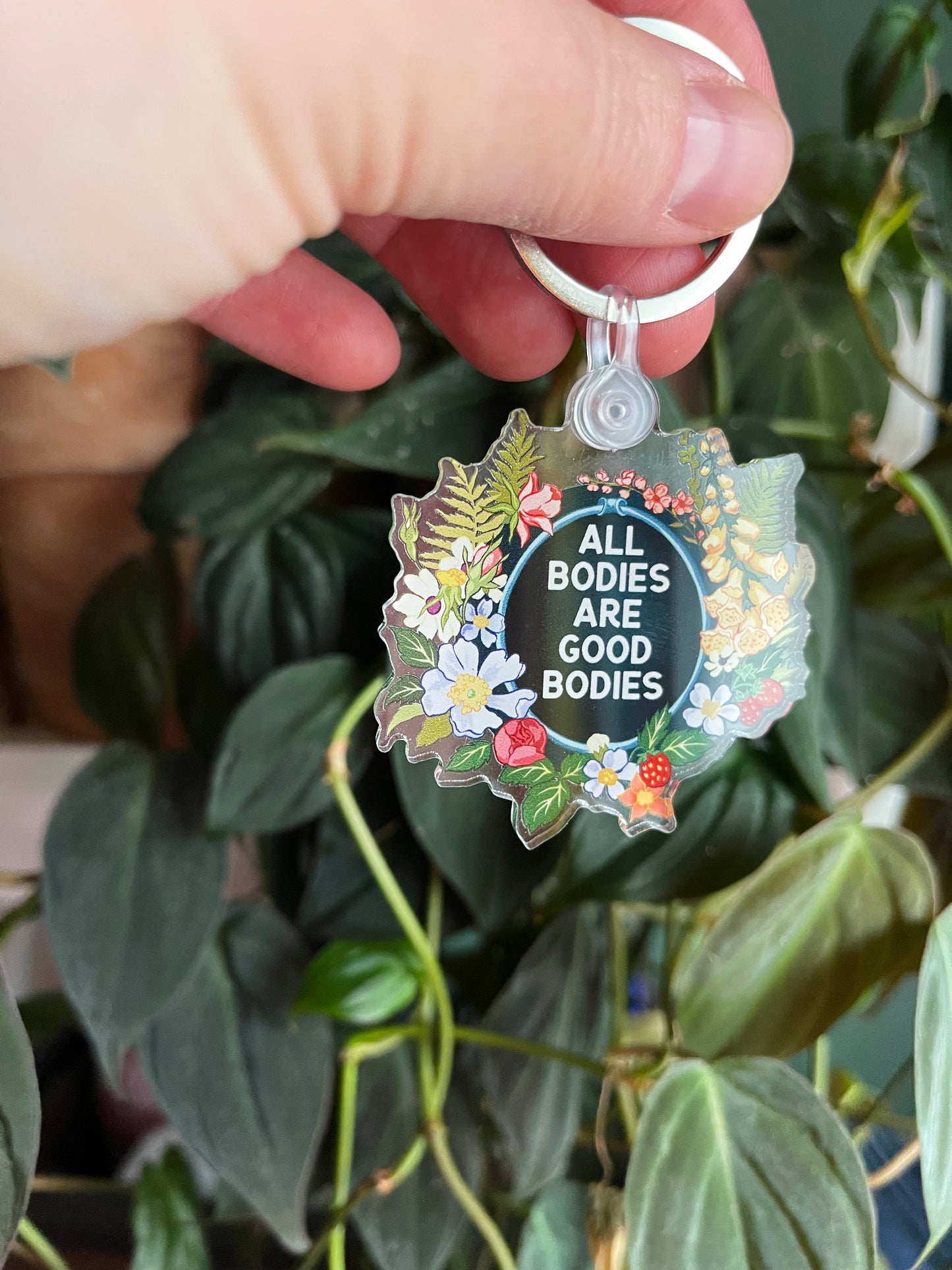 All bodies are good bodies: feminist keychain