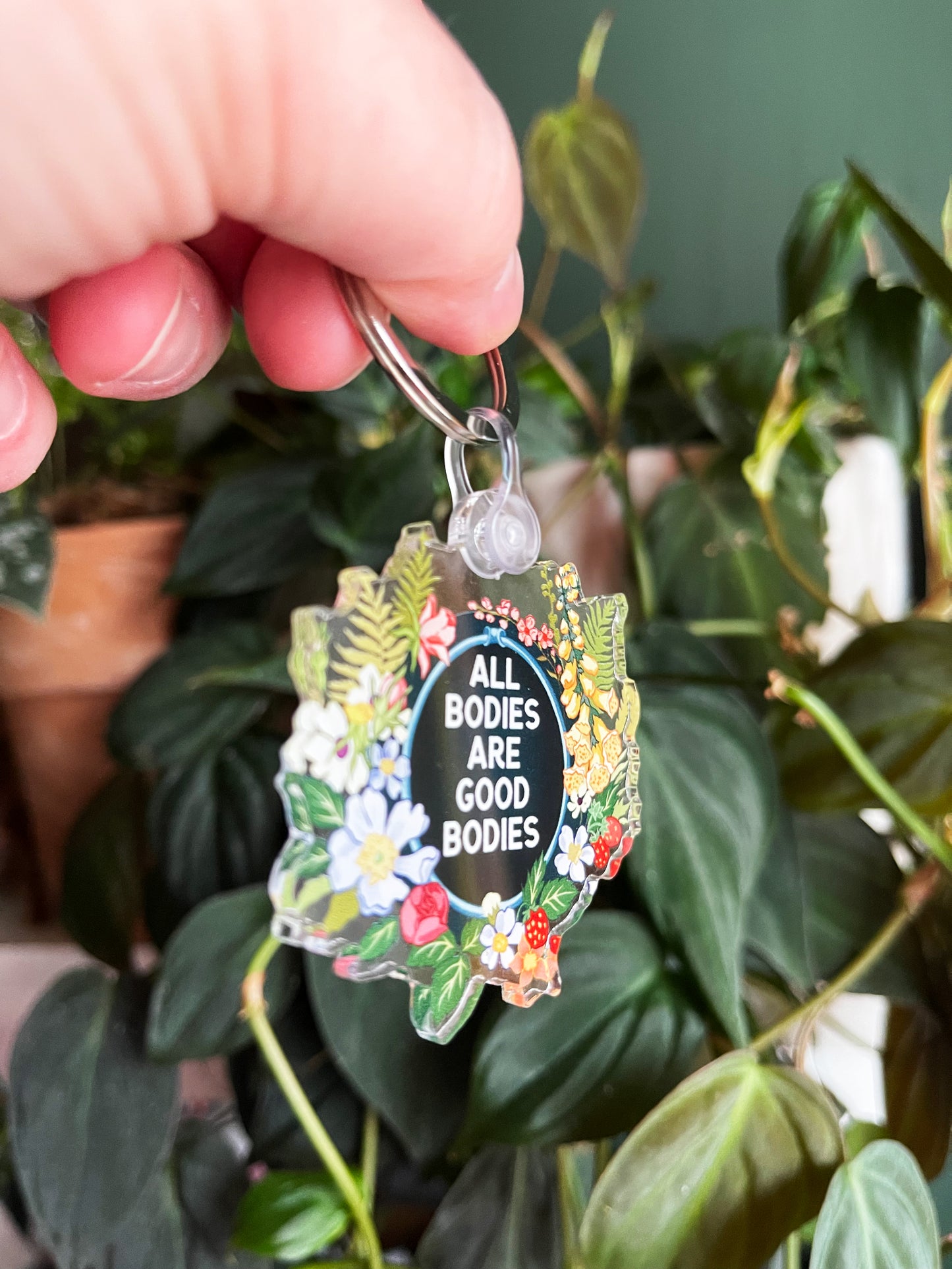 All bodies are good bodies: feminist keychain