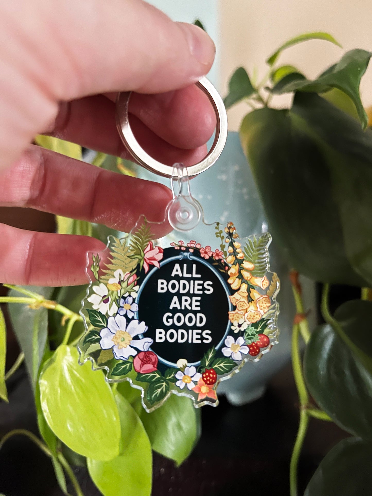 All bodies are good bodies: feminist keychain