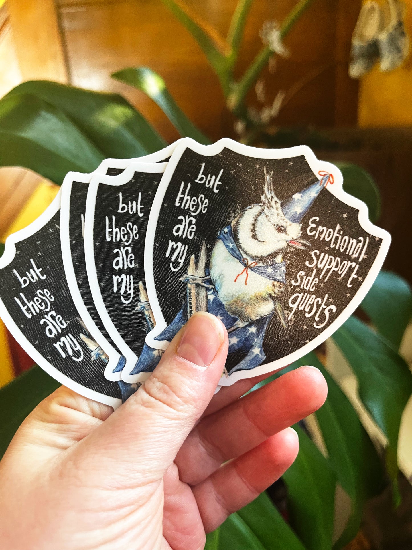 But These Are My Emotional Support Side Quests: Mental Health Sticker