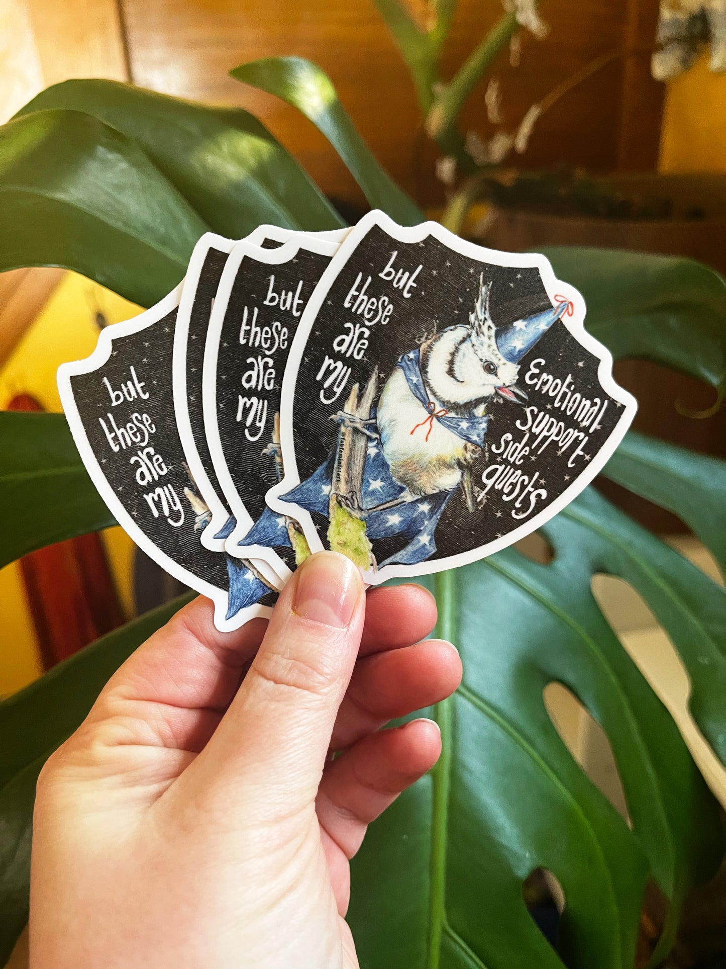 But These Are My Emotional Support Side Quests: Mental Health Sticker