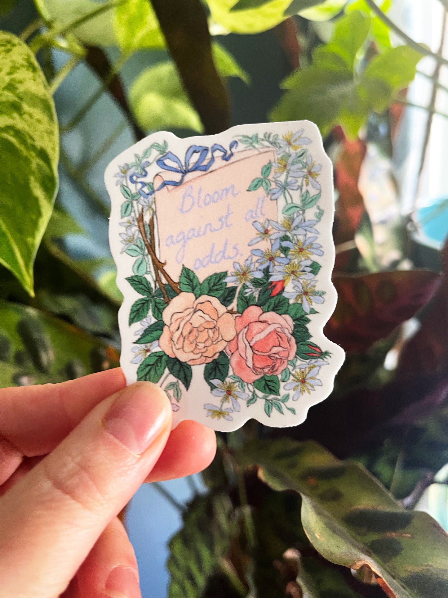 Bloom Against All Odds: Feminist Sticker