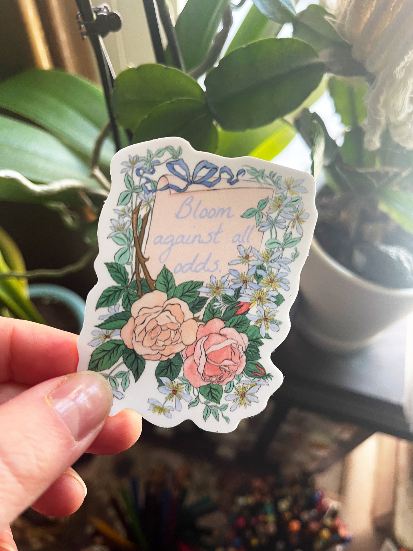 Bloom Against All Odds: Feminist Sticker