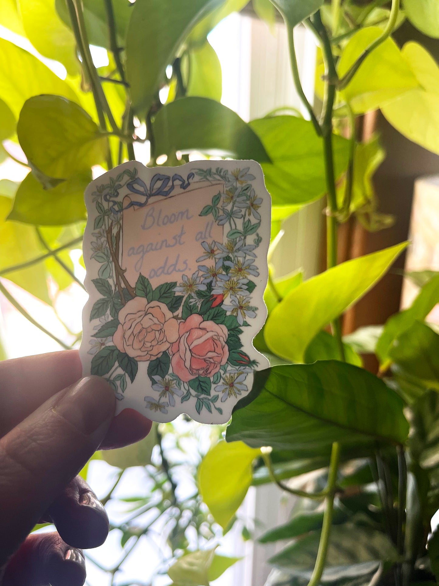 Bloom Against All Odds: Feminist Sticker