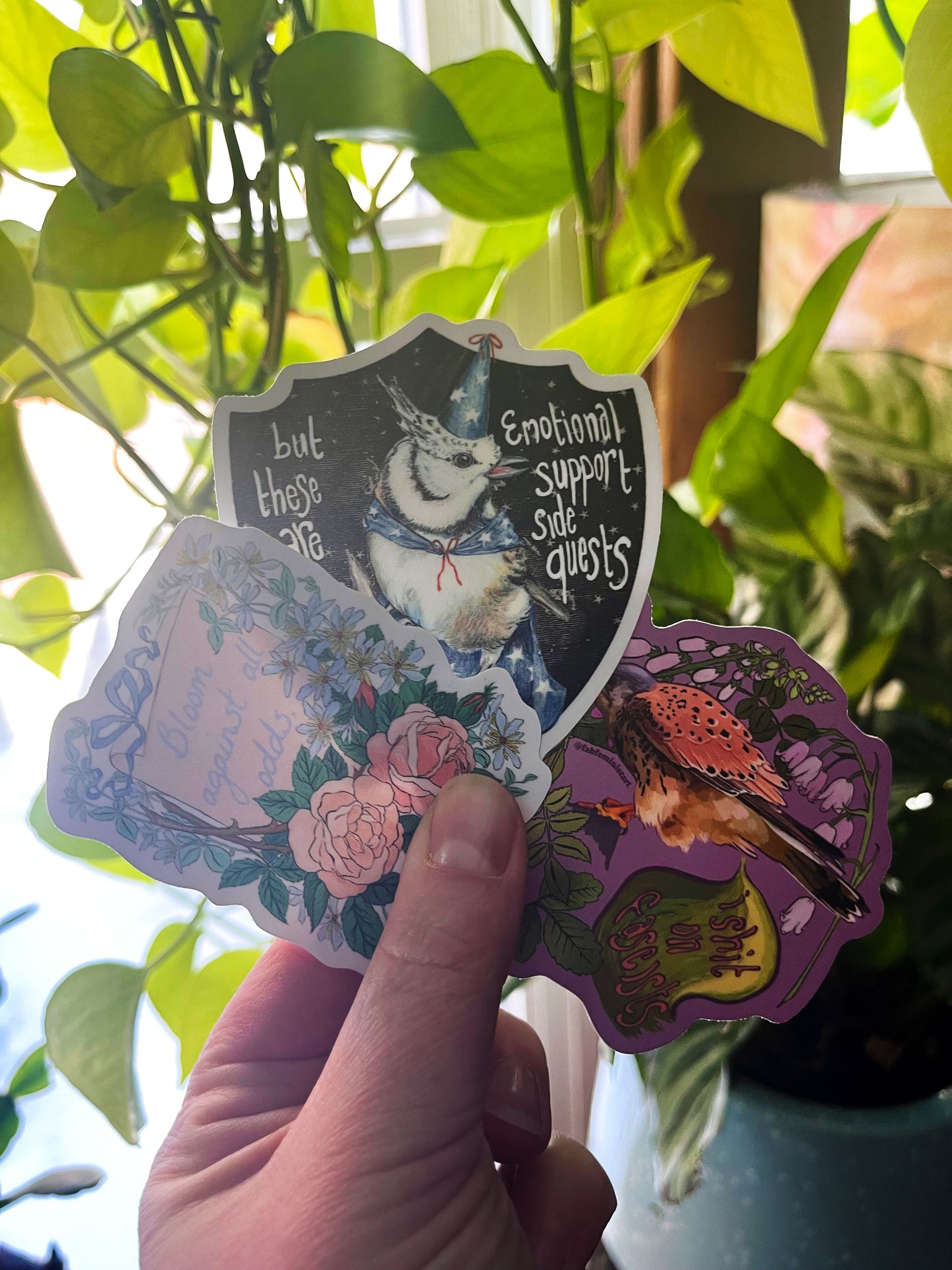 But These Are My Emotional Support Side Quests: Mental Health Sticker