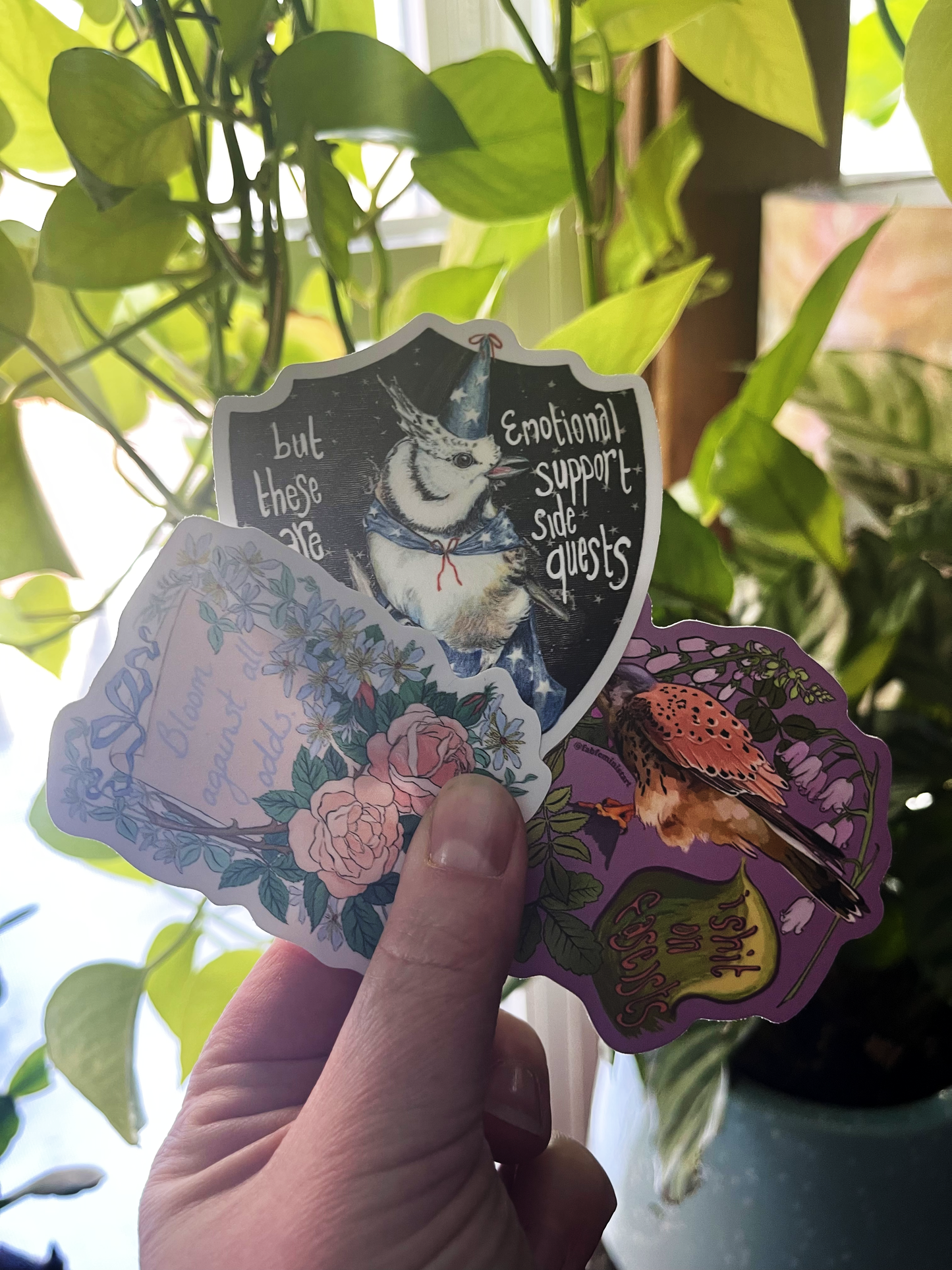 But These Are My Emotional Support Side Quests: Mental Health Sticker