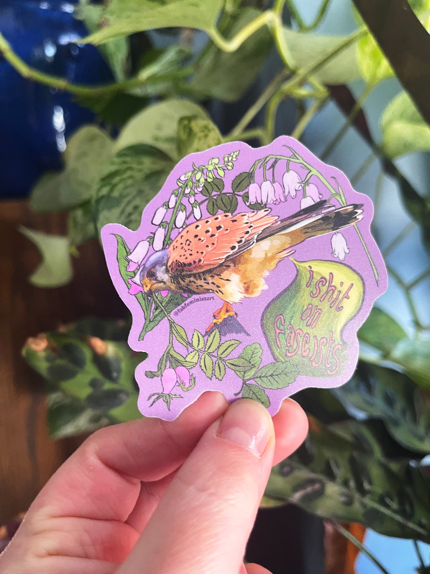 I Shit On Fascists: Mental Health Sticker