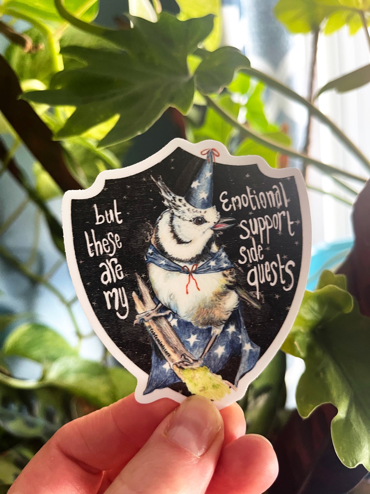 But These Are My Emotional Support Side Quests: Mental Health Sticker