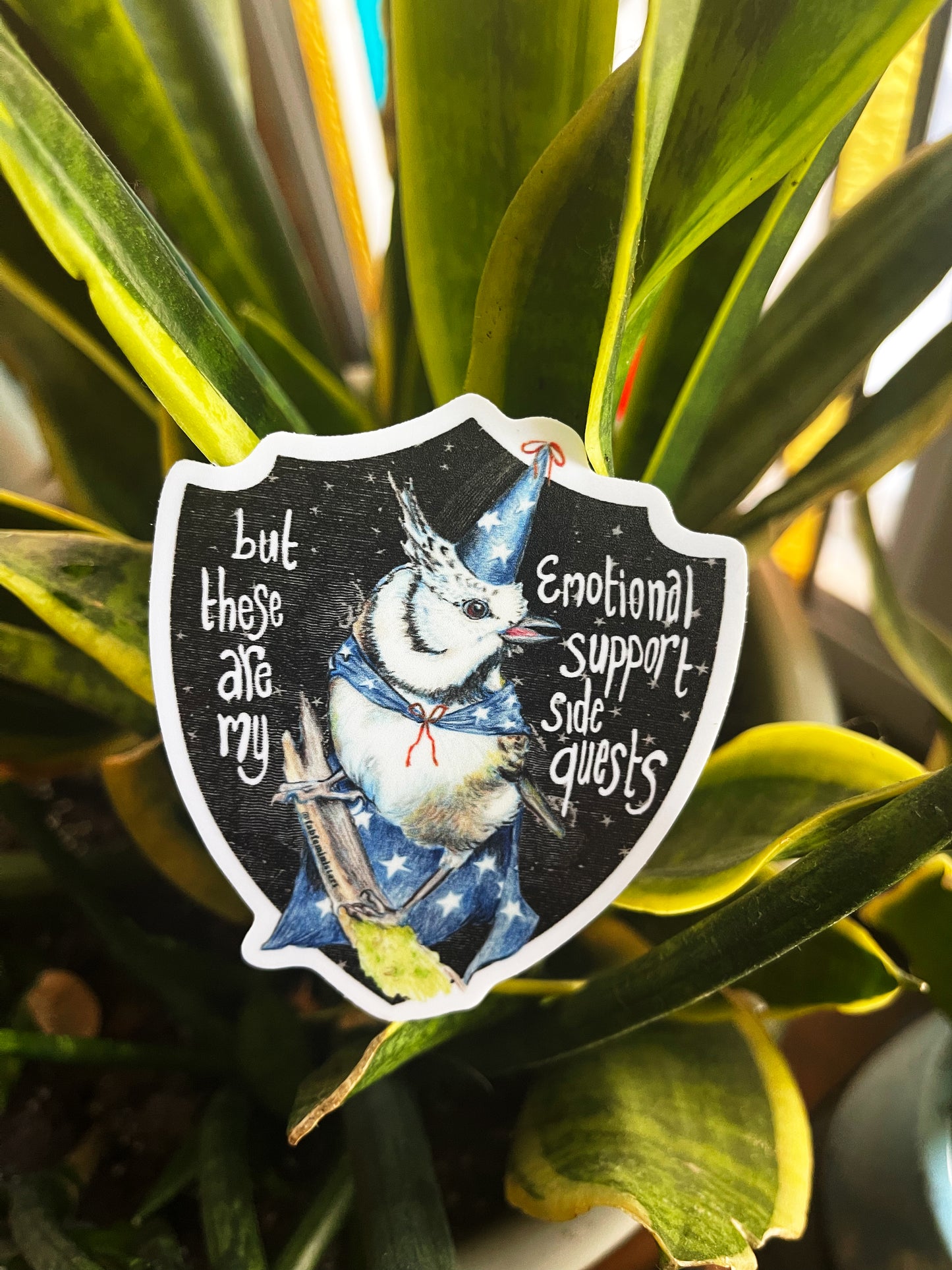 But These Are My Emotional Support Side Quests: Mental Health Sticker
