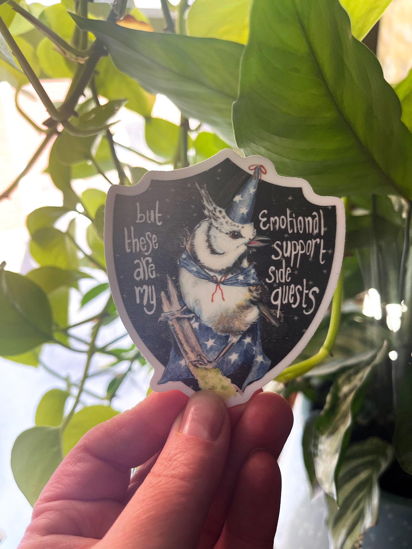 But These Are My Emotional Support Side Quests: Mental Health Sticker