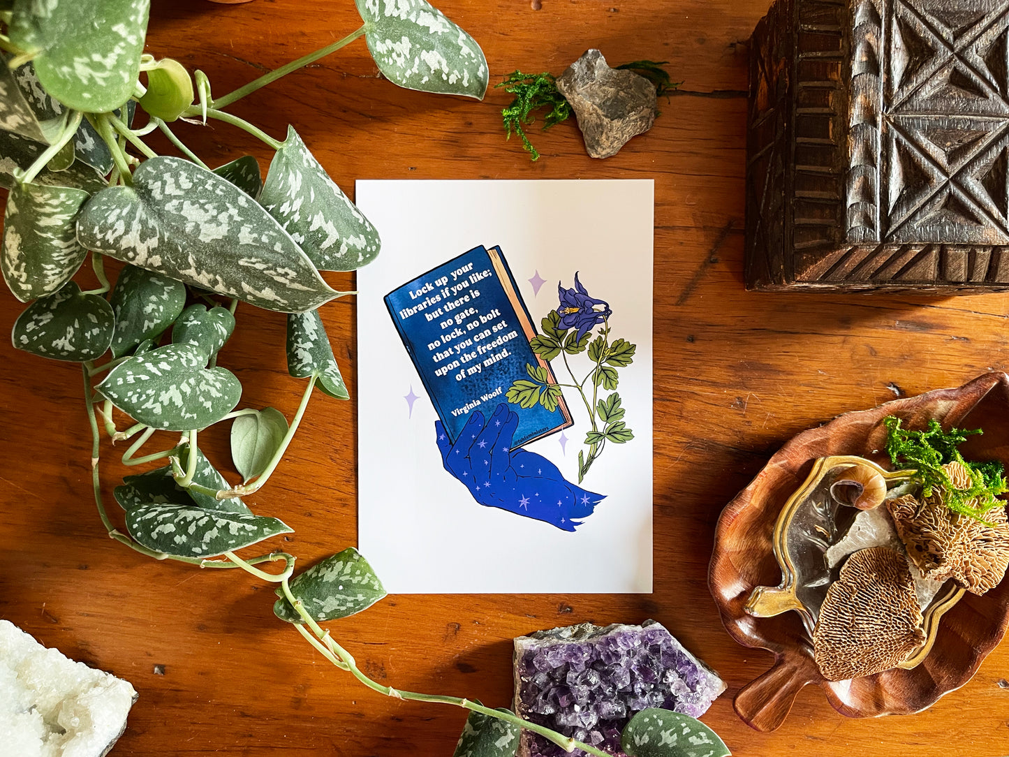 Lock up your libraries if you like; but there is no gate, no lock, no bolt that you can set upon the freedom of my mind, Virginia Woolf: Feminist Print
