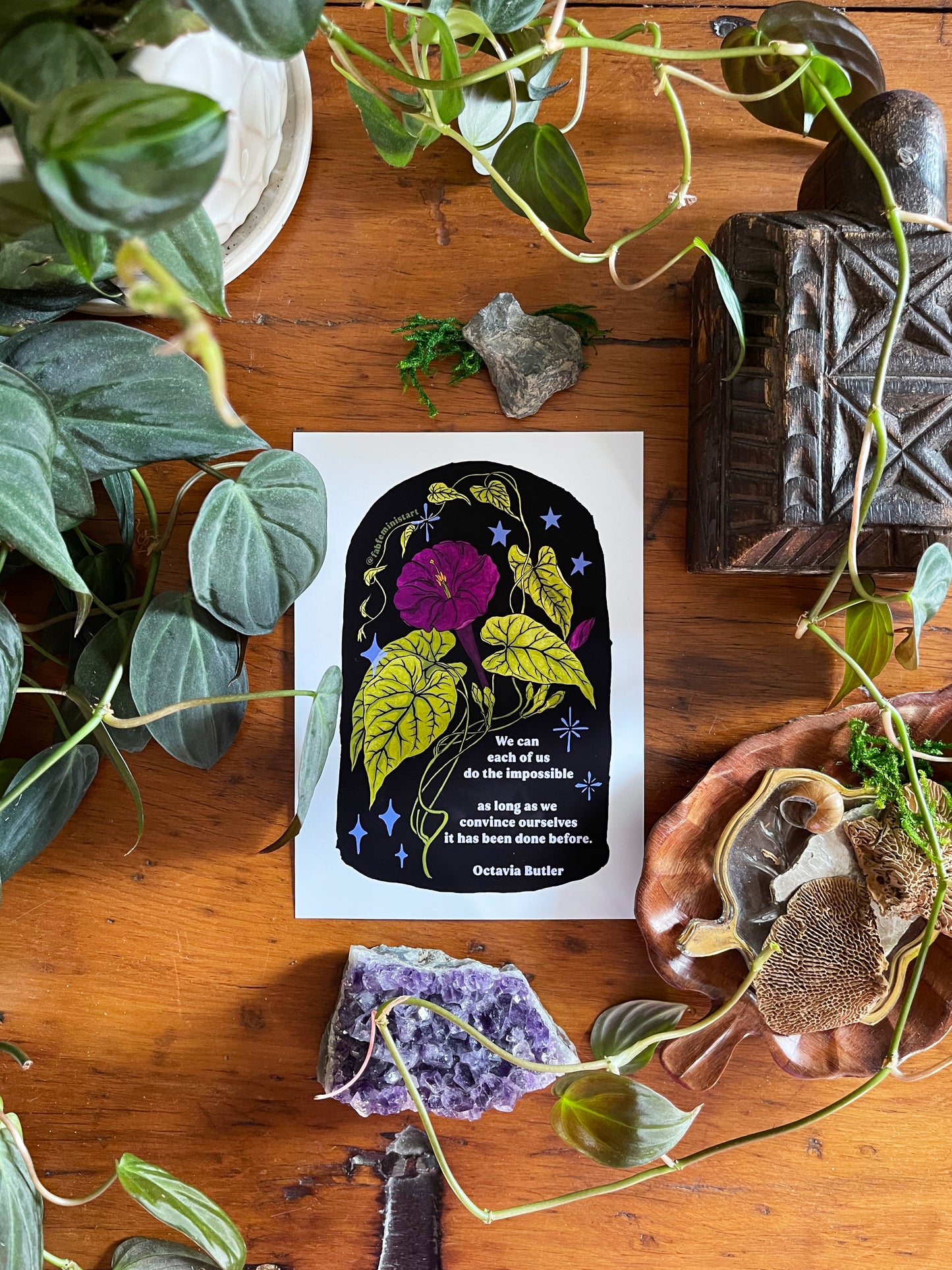We can each of us do the impossible as long as we convince ourselves it has been done before, Octavia Butler: Feminist Art Print