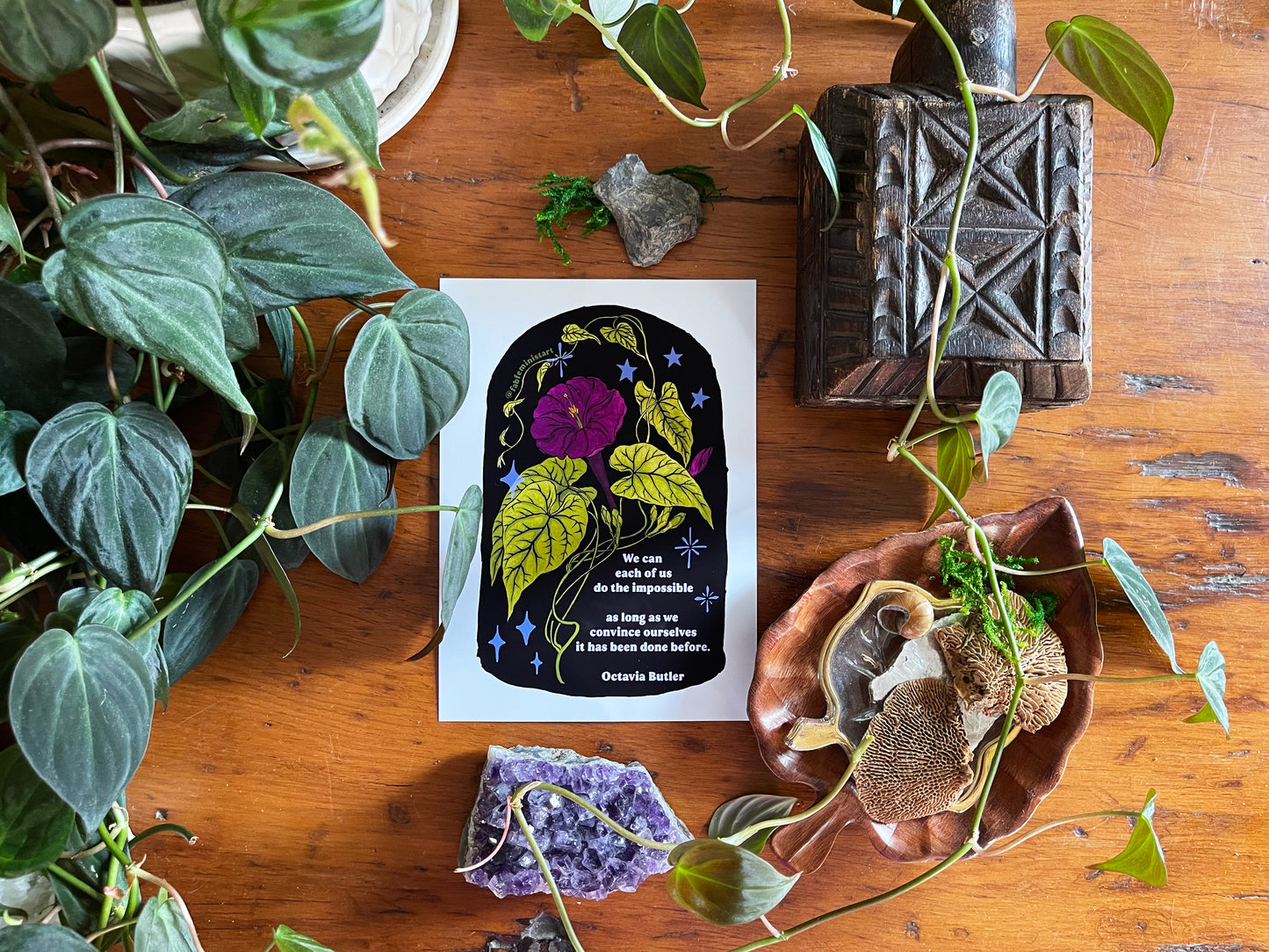 We can each of us do the impossible as long as we convince ourselves it has been done before, Octavia Butler: Feminist Art Print